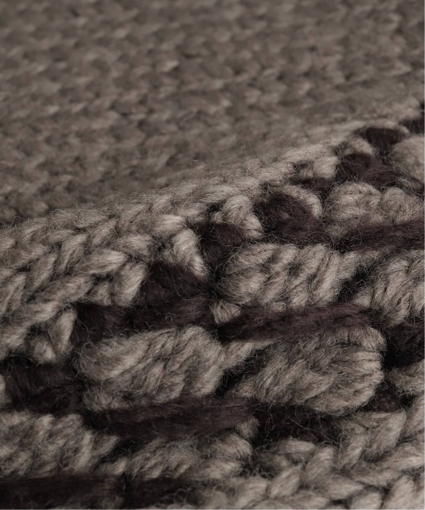 Geek Office / ギークオフィス】OPEN YY Knitted STITCH ZIP UP KNIT