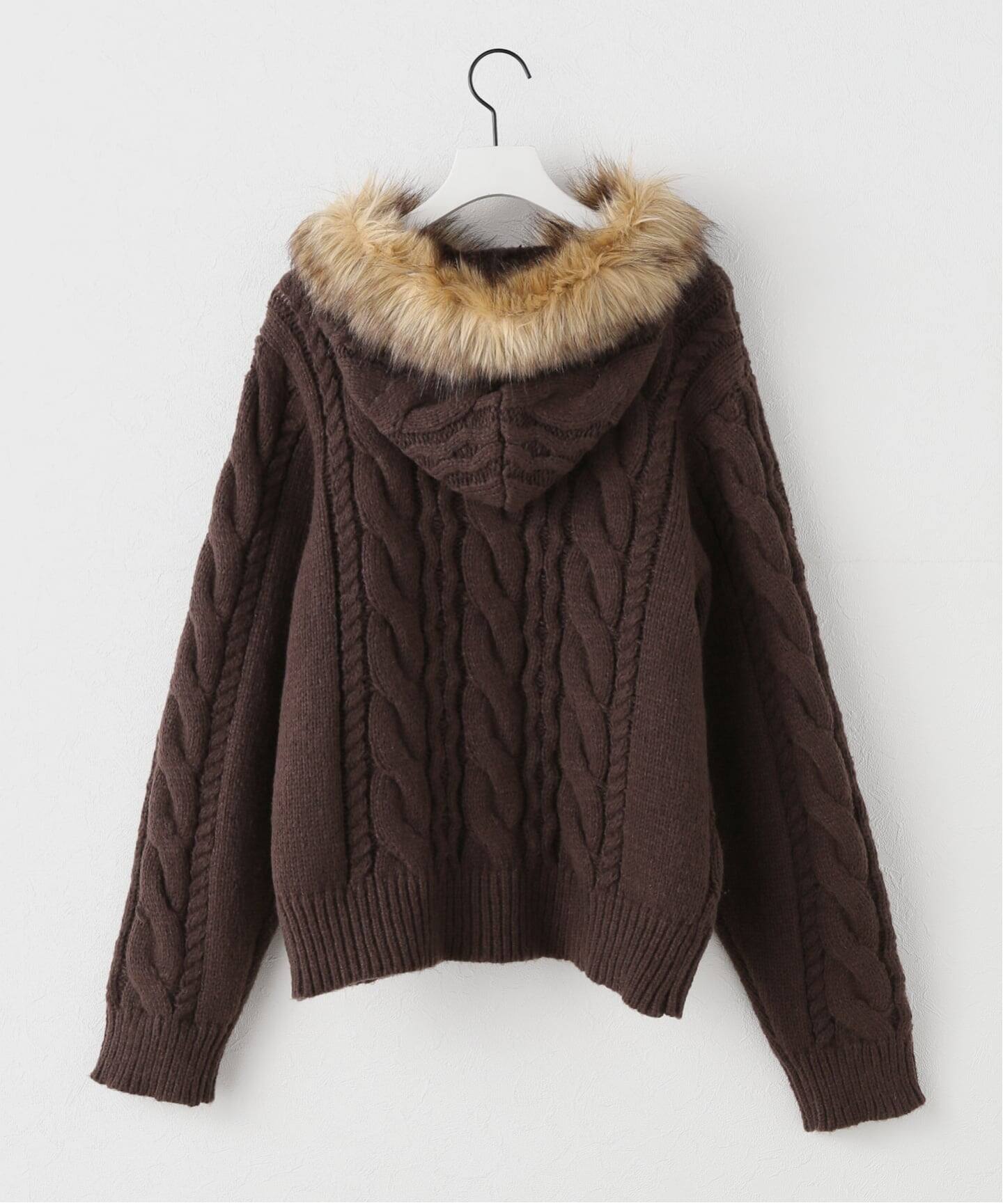 AFB / エーエフビー FUR ALAN KNIT HOODIE（ニット／セーター）｜PULP 