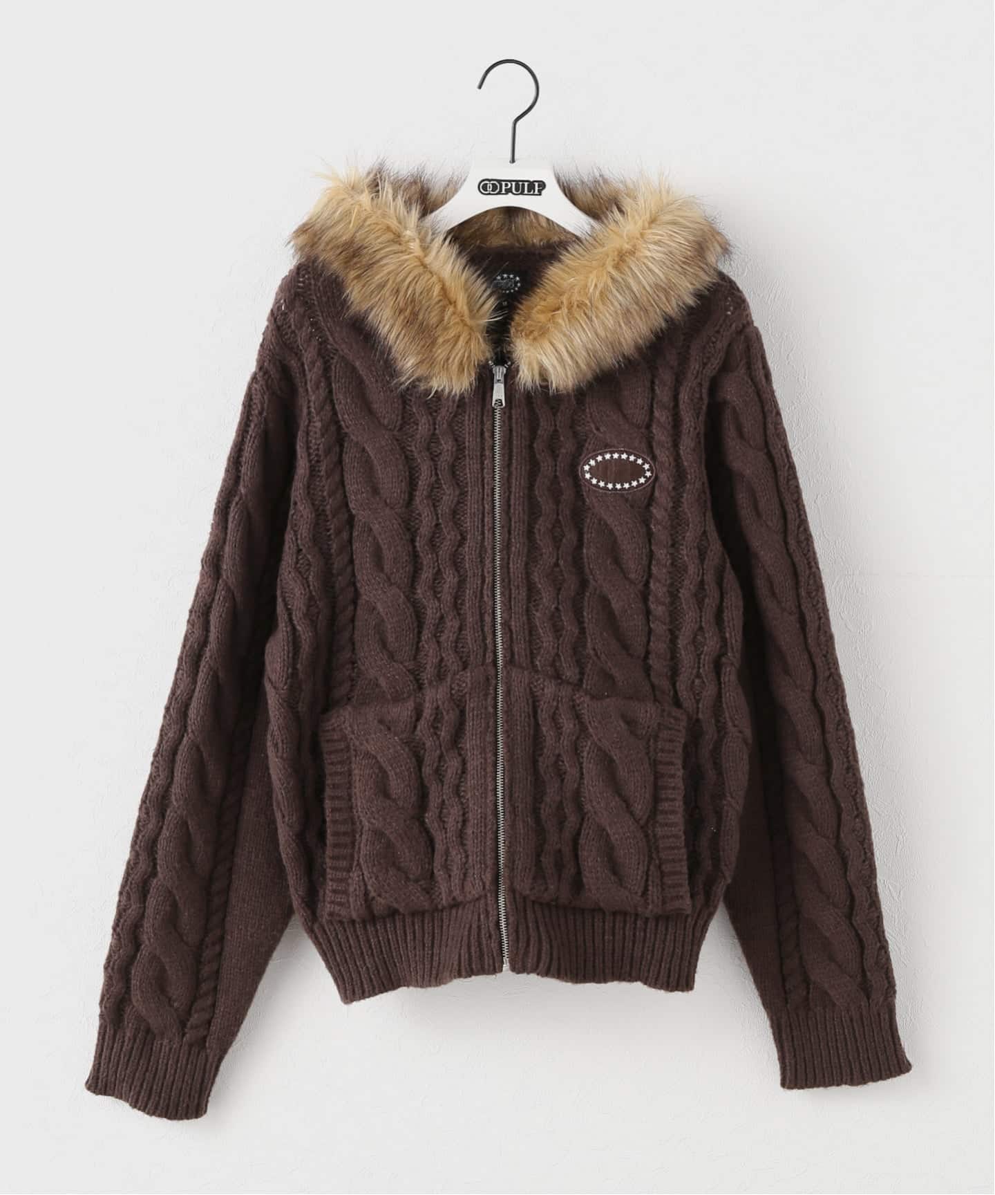 AFB / エーエフビー FUR ALAN KNIT HOODIE（ニット／セーター）｜PULP