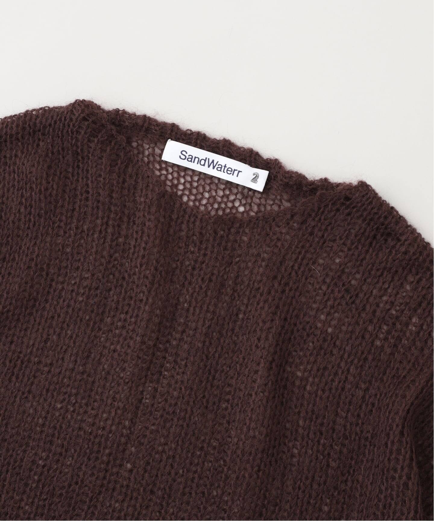 SandWaterr / サンドウォーター RESEARCHED BOAT NECK SWEATER（ニット