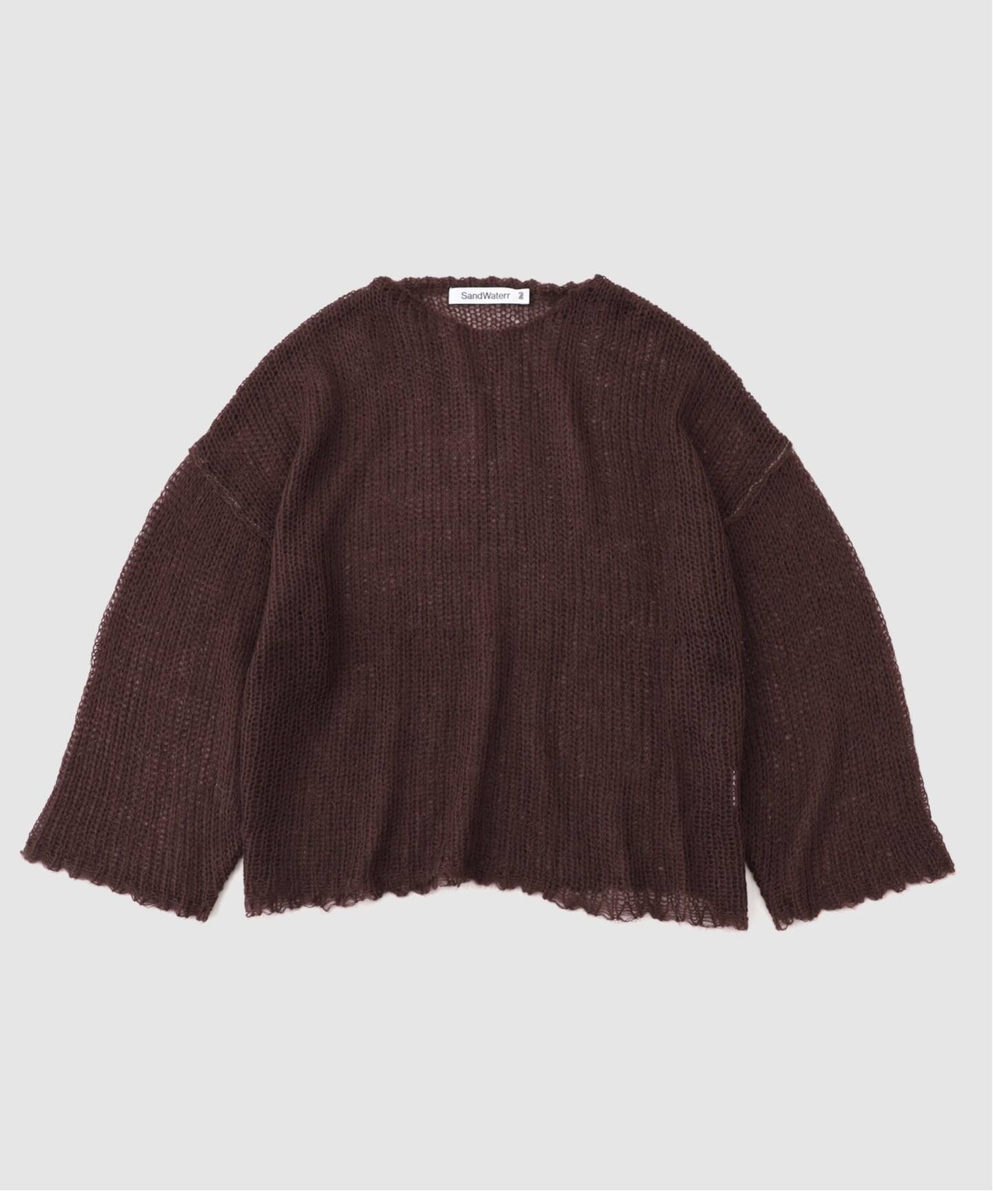 SandWaterr / サンドウォーター RESEARCHED BOAT NECK SWEATER