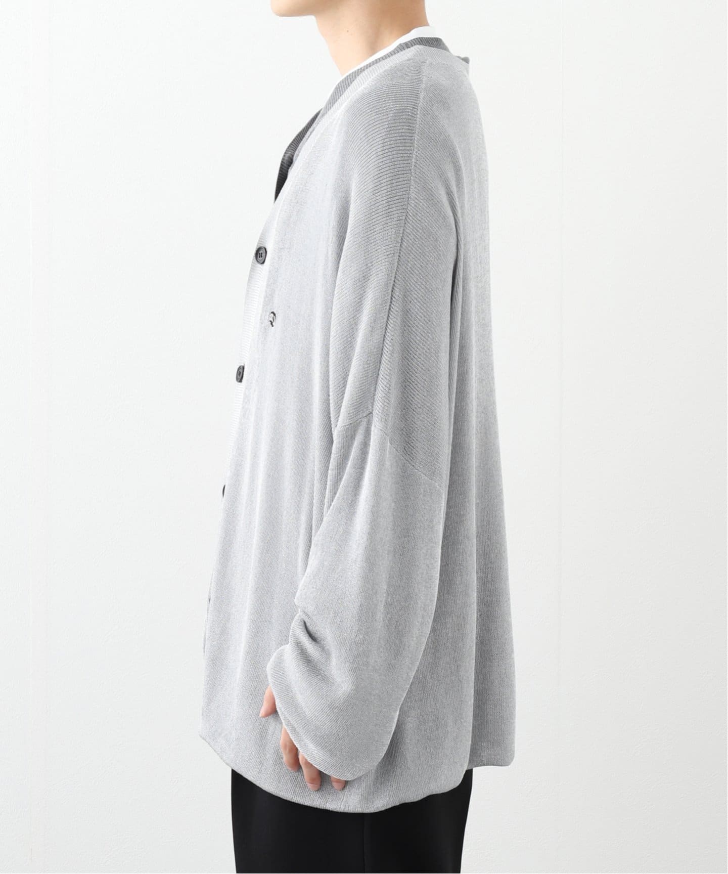 DAIRIKU / ダイリク Docking Lame cotton Cardigan Knit KNT6