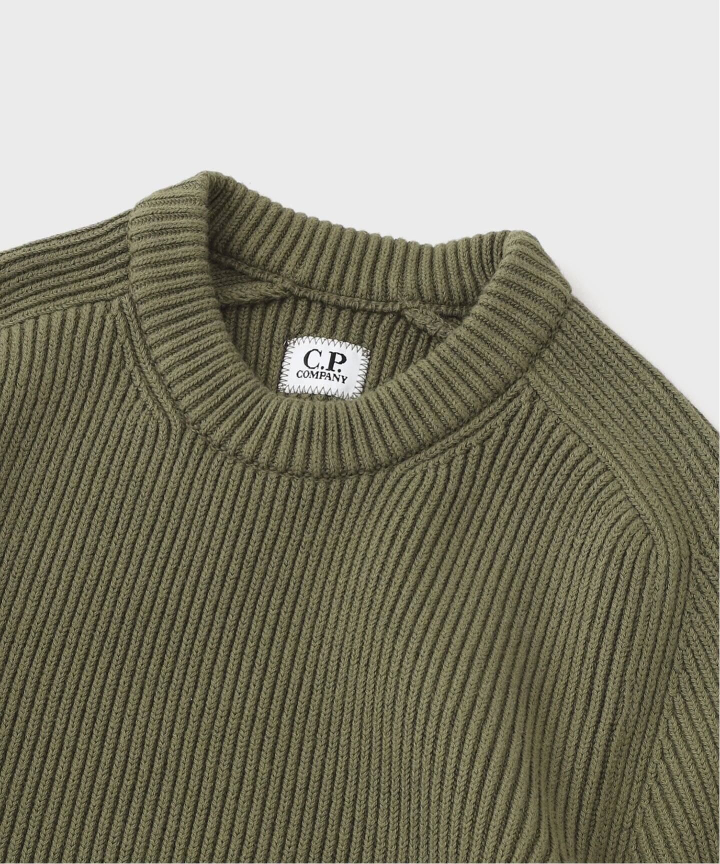 C.P. Company / シーピーカンパニー KNW C NECK IN FULL RIB（ニット