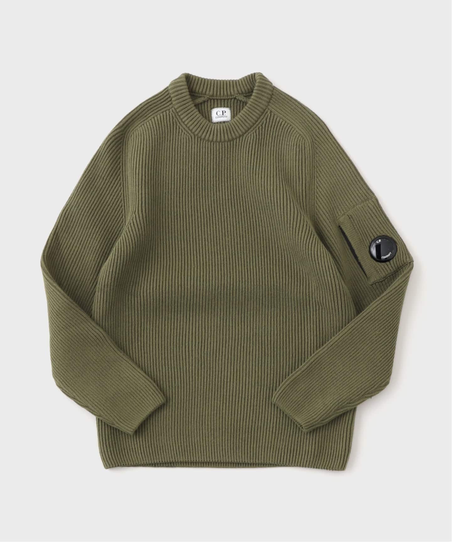C.P. Company / シーピーカンパニー KNW C NECK IN FULL RIB（ニット