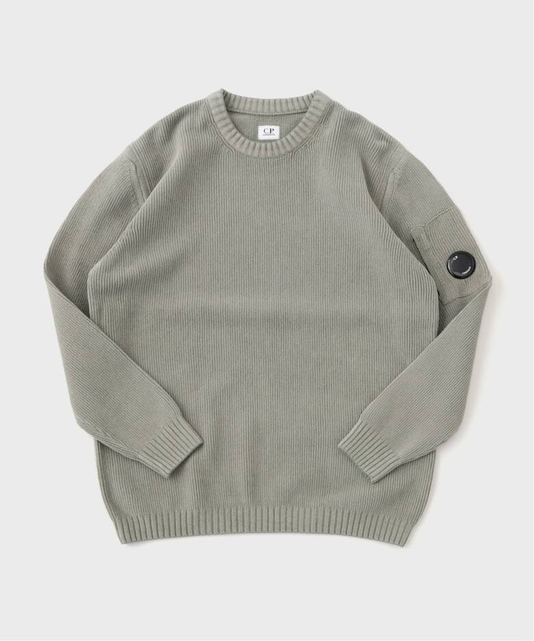 C.P. Company / シーピーカンパニー KNW CREW NECK IN CHENILLE COTTON 