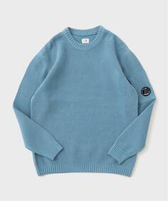 C.P. Company / シーピーカンパニー KNW CREW NECK IN CHENILLE COTTON 