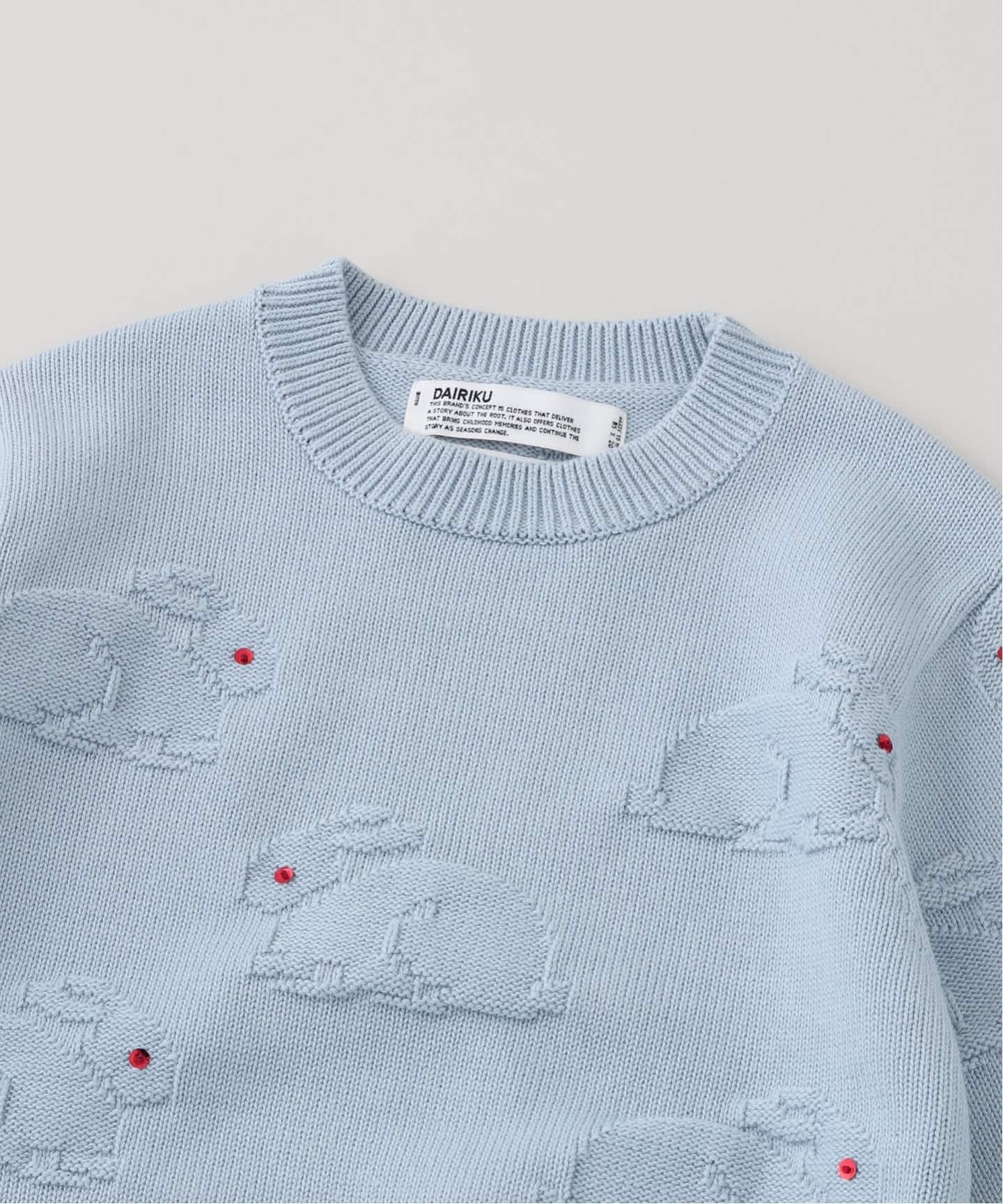 DAIRIKU 21aw ニット　ダイリク DAIRIKU(ダイリク) Tie-dye Flower Pattern Hand Knitting長袖