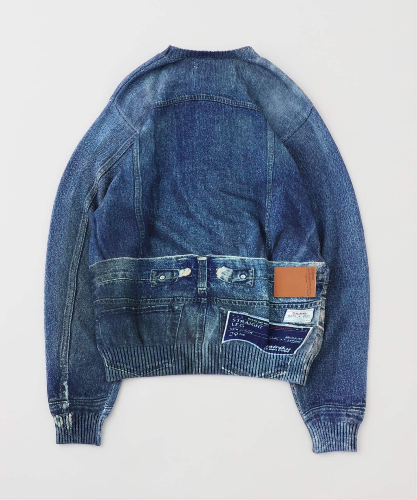 dairiku ニット DAIRIKU / ダイリク Tuck In Denim Transcription Knit（ニット