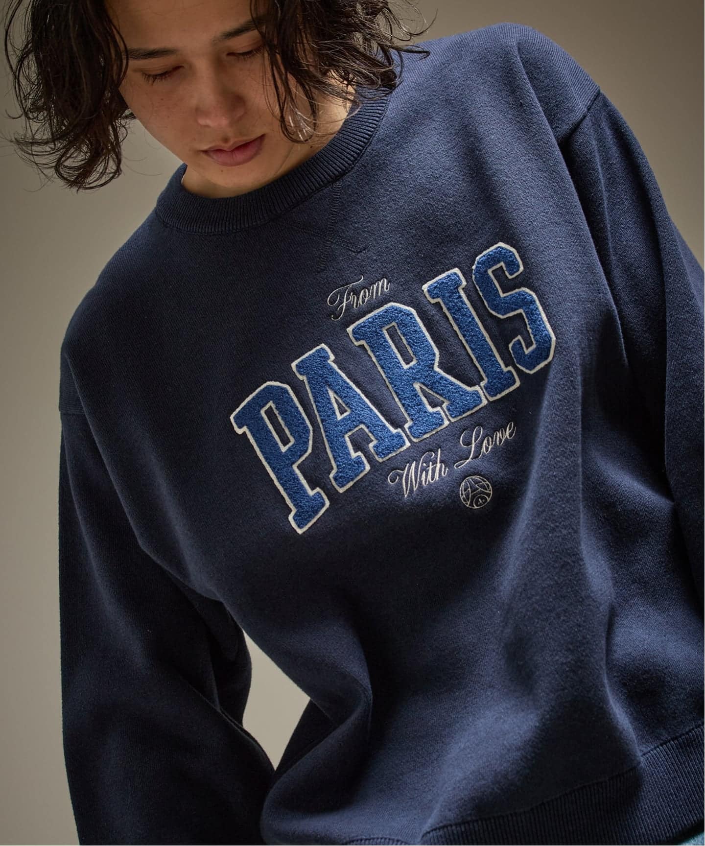parisのセーター セール】 Parisロゴニットプルオーバー （ニット・セーター）｜le