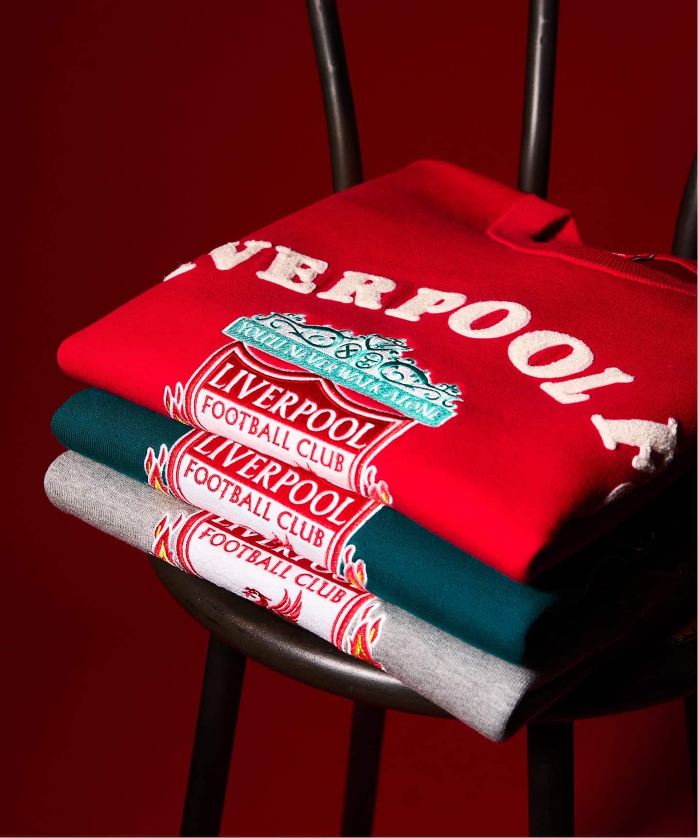 Liverpool FC / リバプール FC】CHENILLE EMBROIDERYT KNIT（ニット