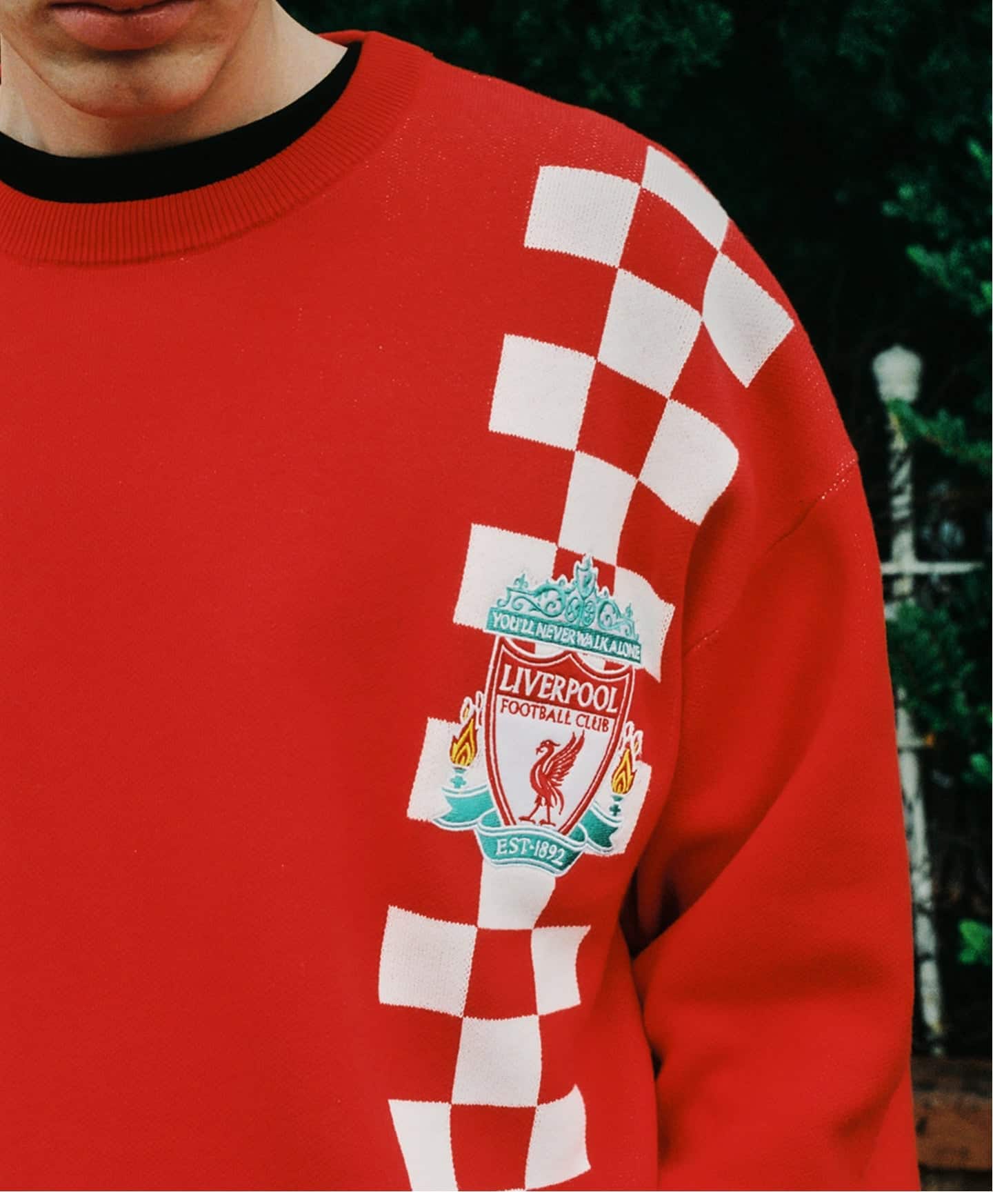 Liverpool FC / リバプール FC】Checkered Knit（ニット／セーター
