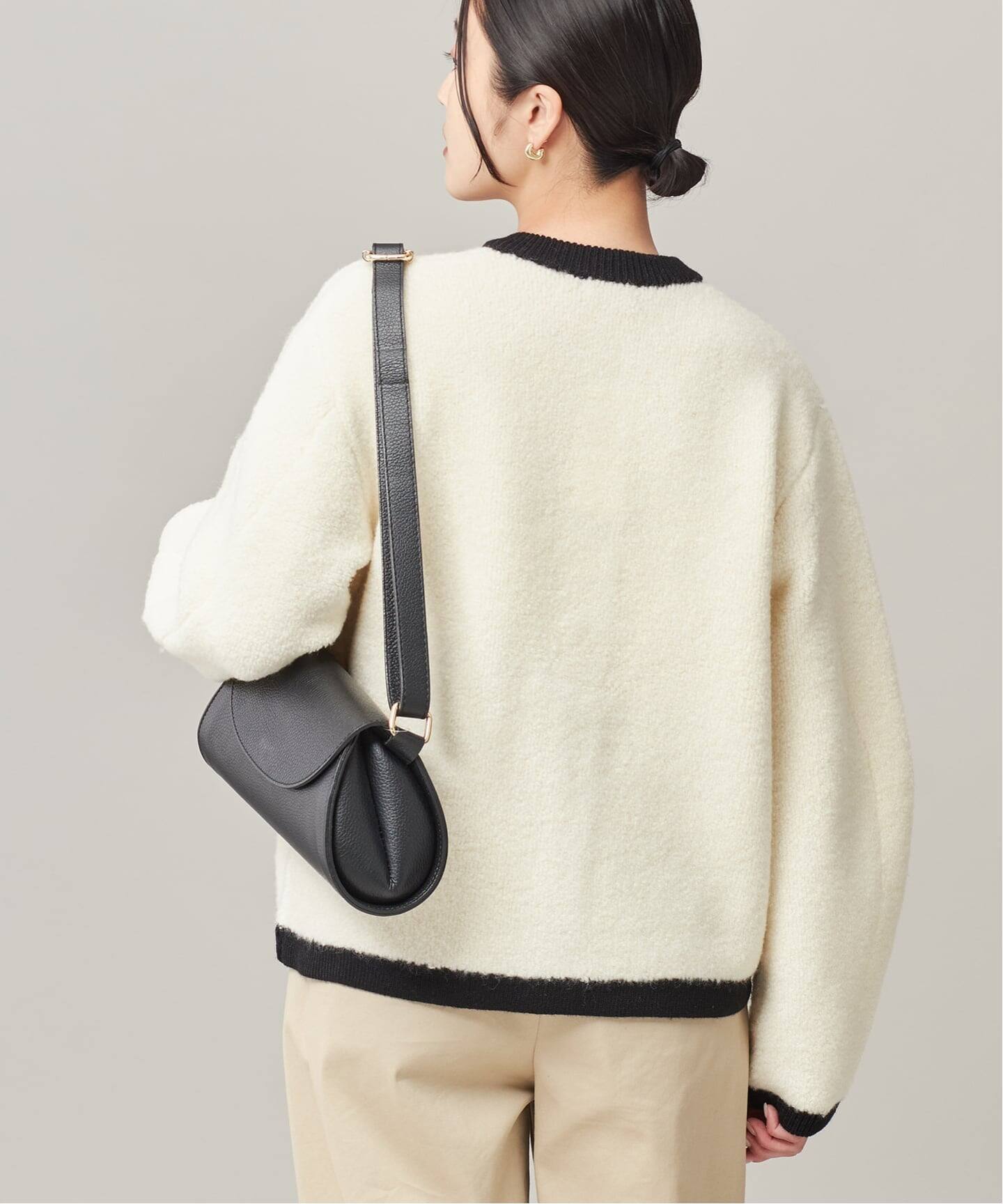 SP》【金子綾さん着用】バイカラーボアカーディガン（カーディガン