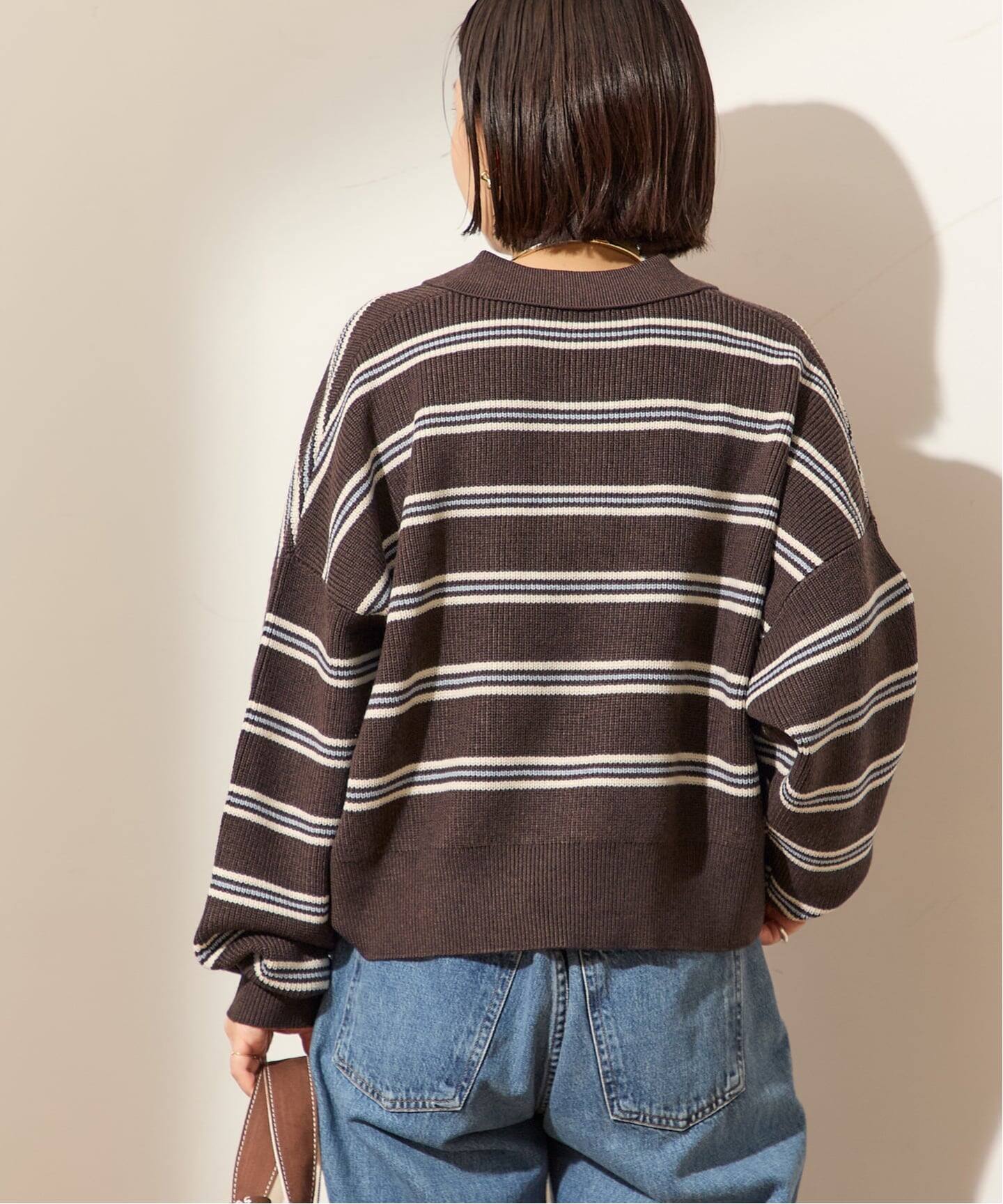 アゼボーダーポロニット（ニット／セーター）｜JOURNAL STANDARD L