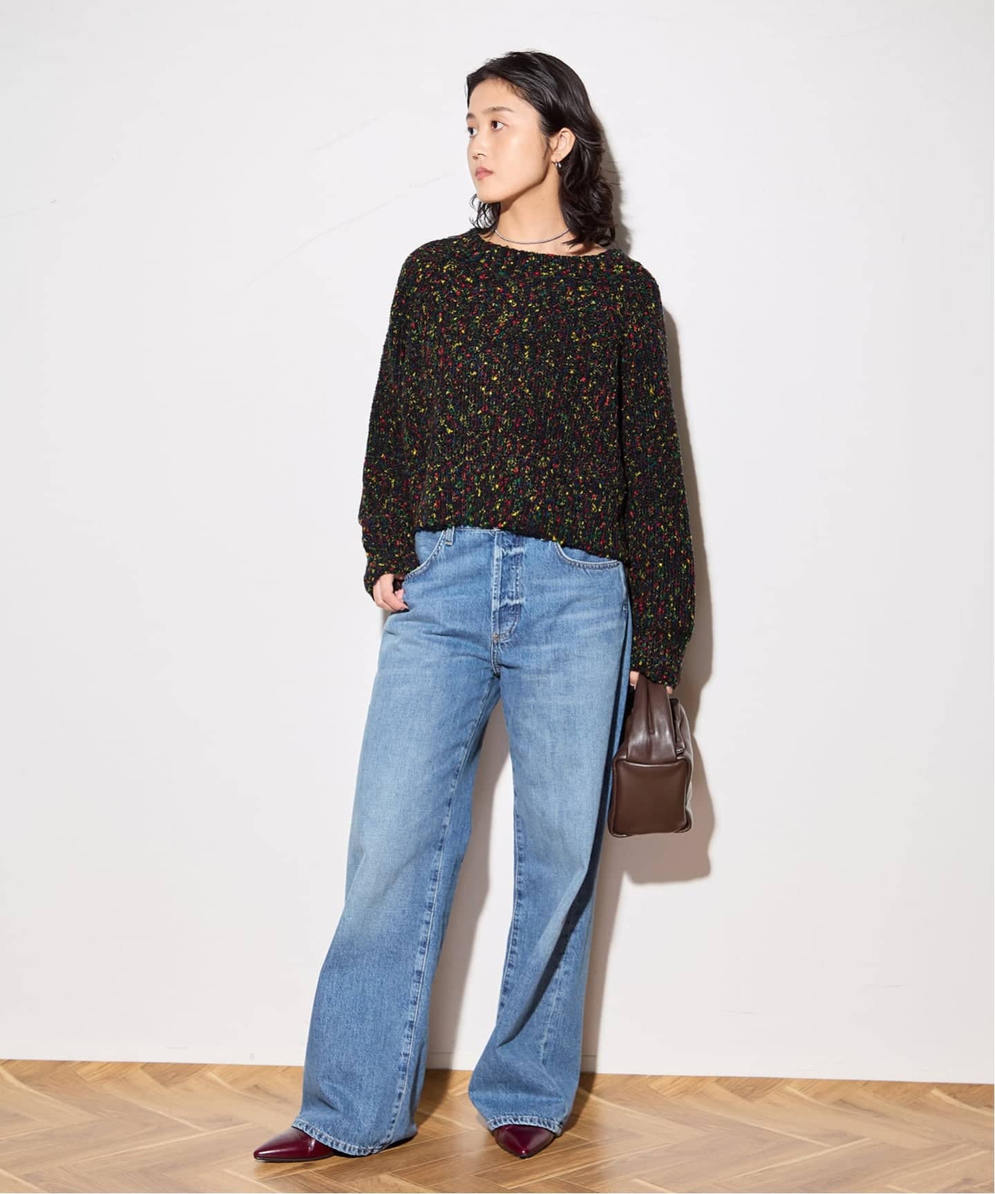 MIX YARNショートプルオーバー（ニット／セーター）｜JOURNAL STANDARD