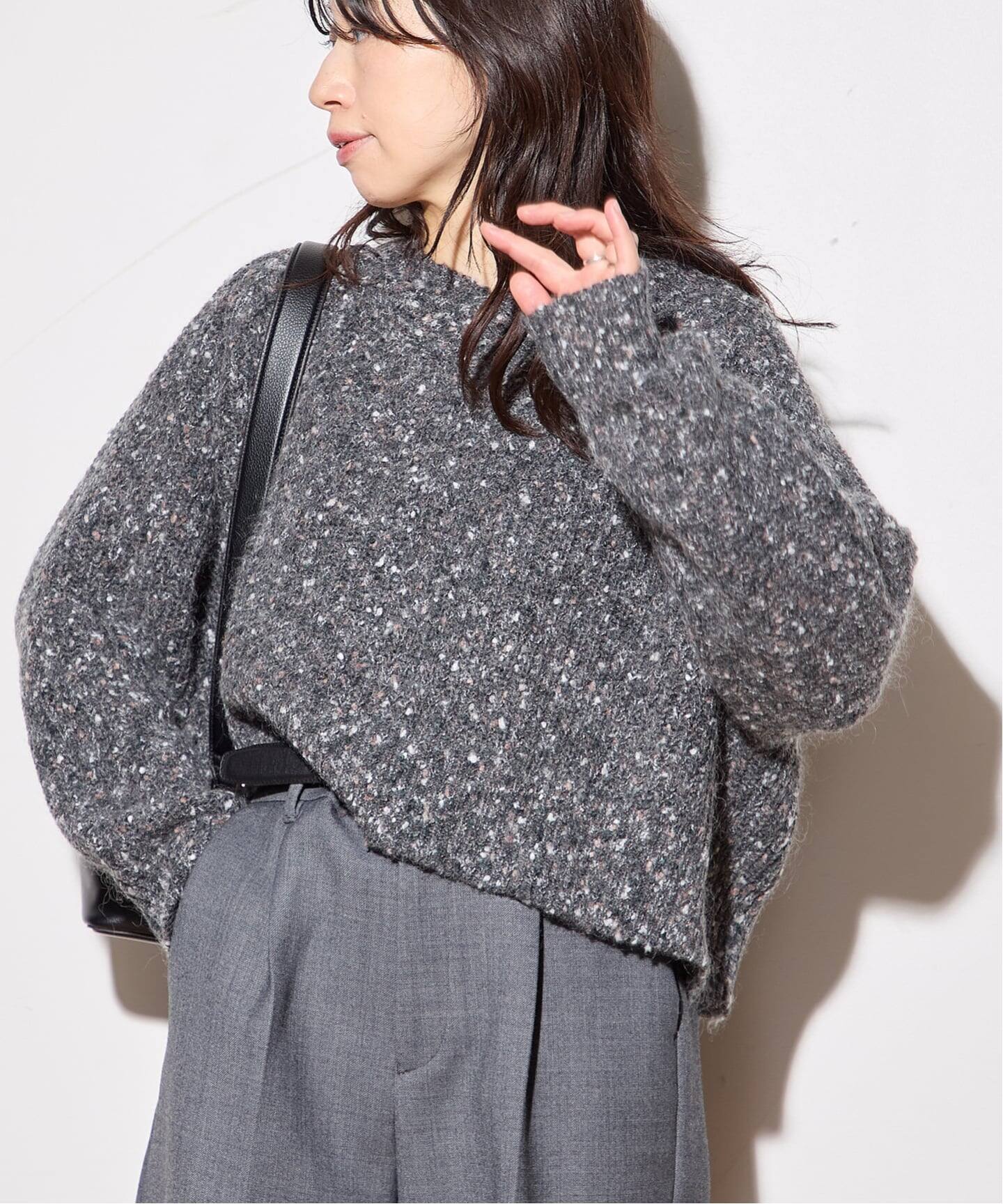 美品 ジャーナルスタンダード ショート ニット プルオーバー 定価23100円 MIX YARNショートプルオーバー（ニット／セーター）｜JOURNAL STANDARD