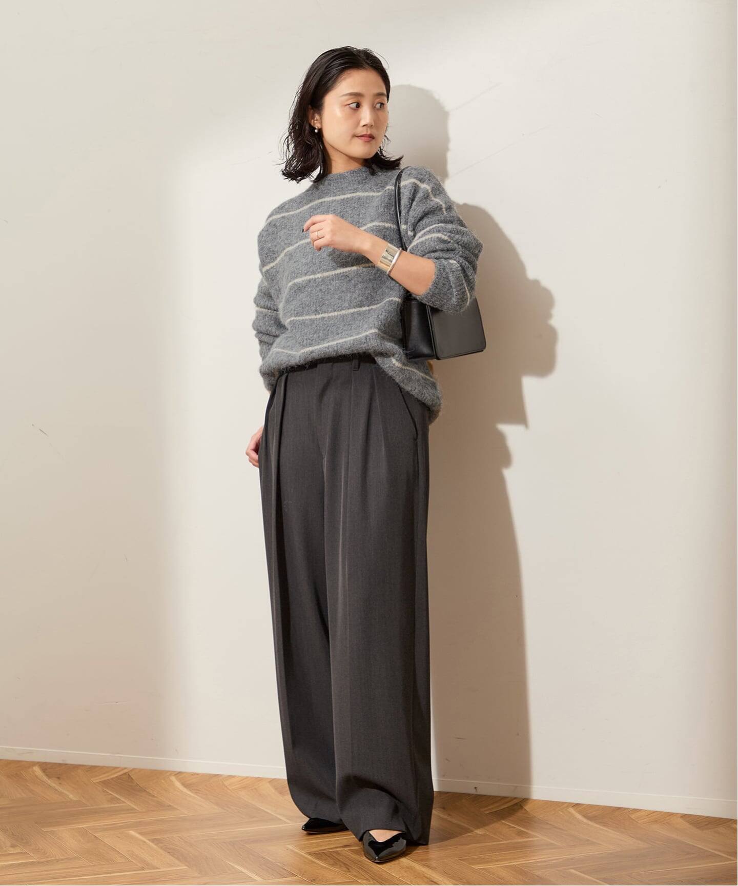 ウールシャギーMIXボーダープルオーバー（ニット／セーター）｜JOURNAL