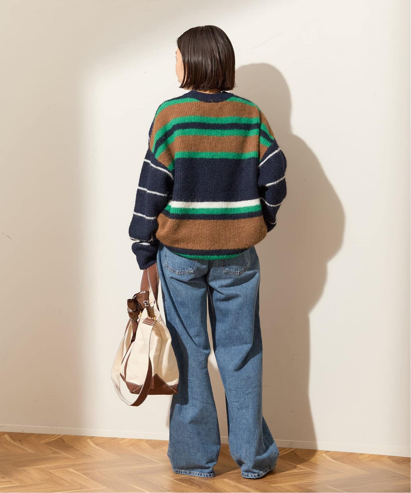 ウールシャギーMIXボーダープルオーバー（ニット／セーター）｜JOURNAL