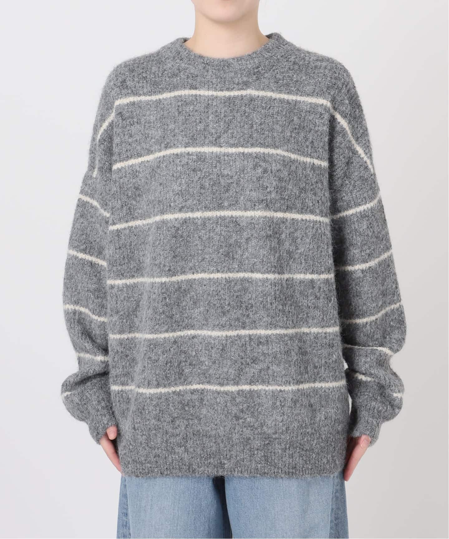 ウールシャギーMIXボーダープルオーバー（ニット／セーター）｜JOURNAL