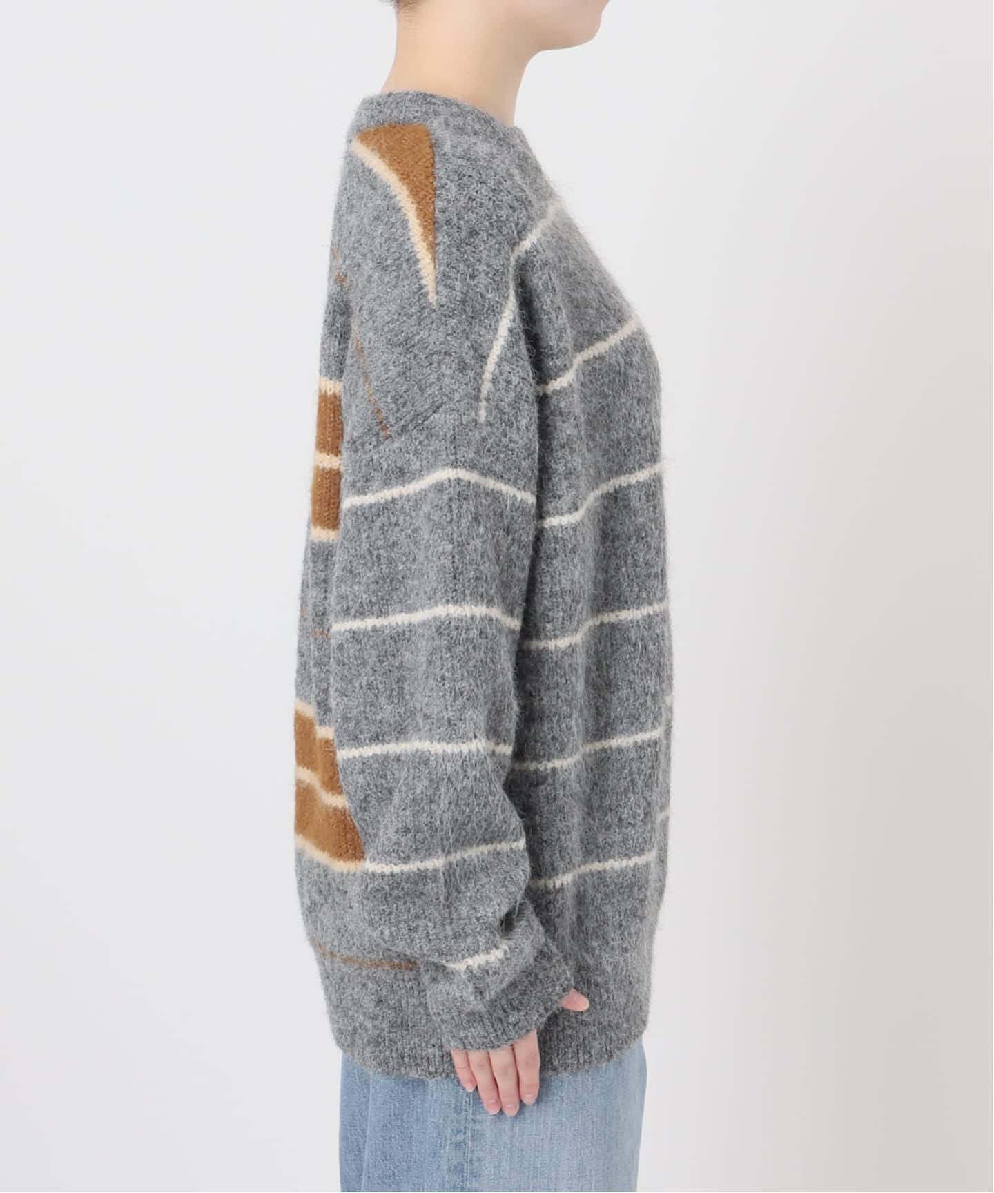 ウールシャギーMIXボーダープルオーバー（ニット／セーター）｜JOURNAL