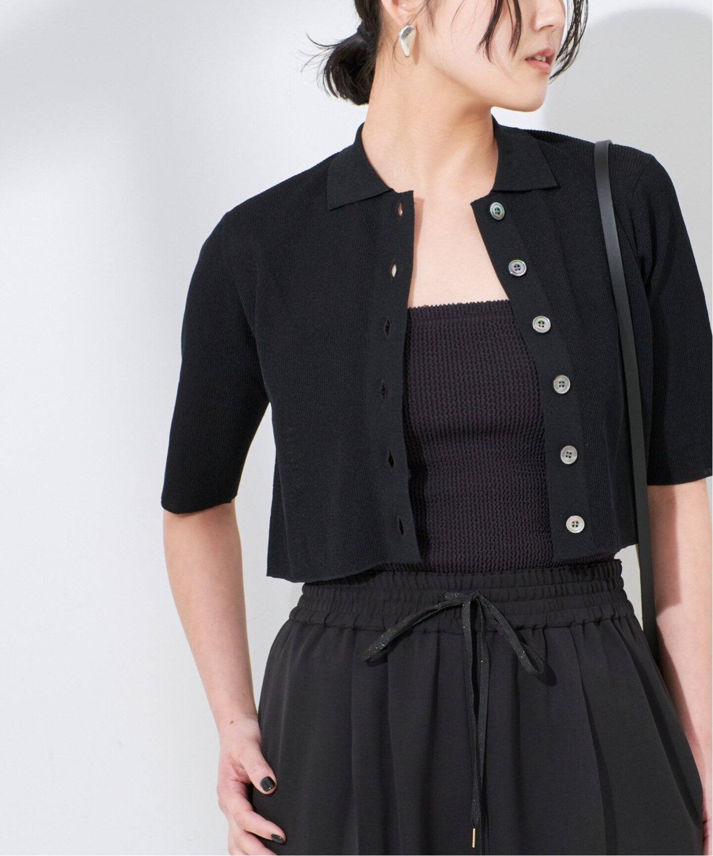 NAIAリブ襟付きカーディガン（カーディガン）｜JOURNAL STANDARD L  