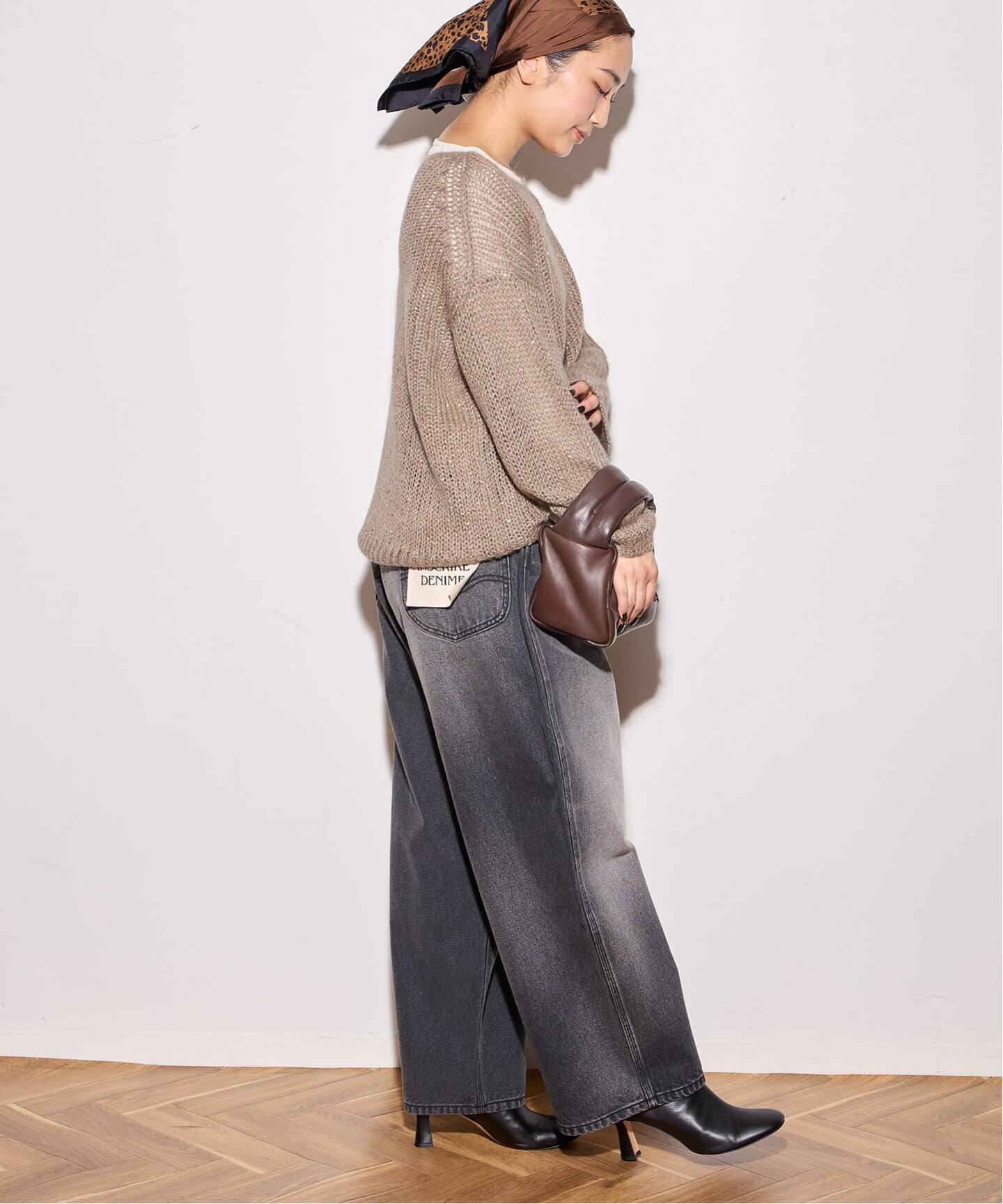 追加》モヘヤMIXスパンコールプルオーバー（ニット／セーター