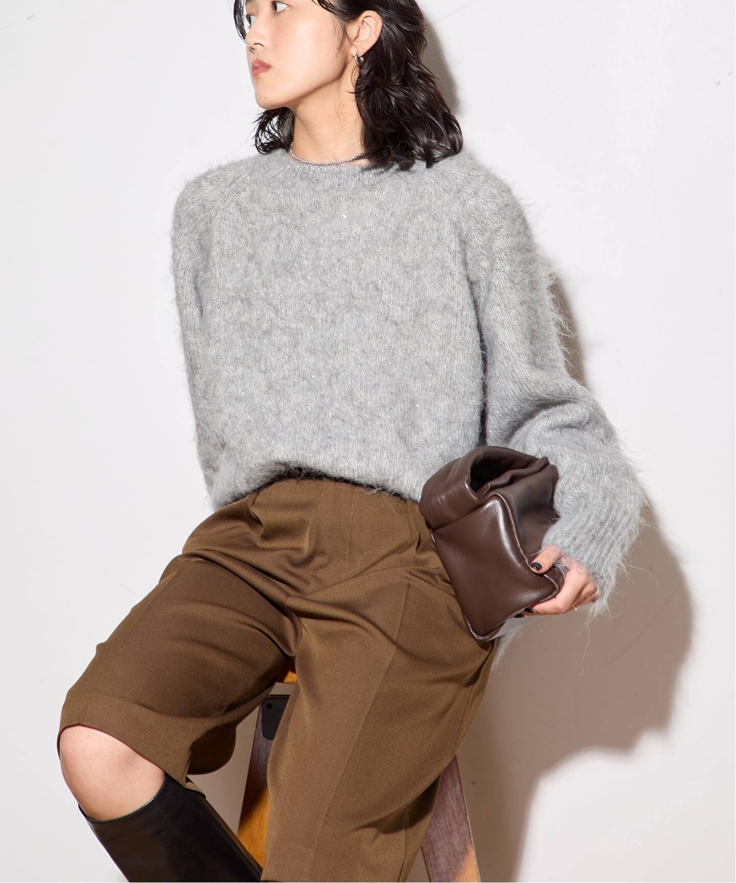 アルパカMIXスパンコールプルオーバー（ニット／セーター）｜JOURNAL