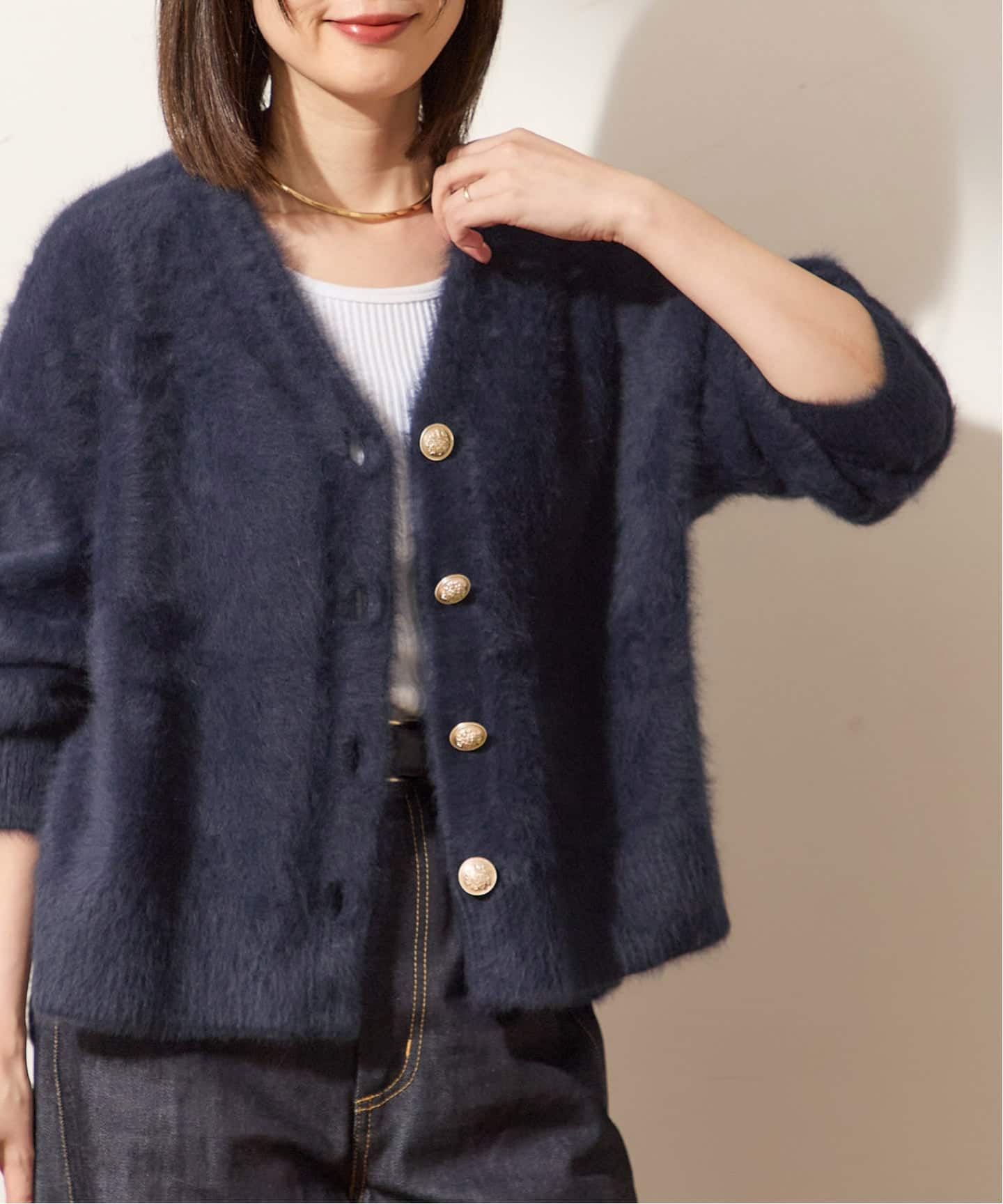 追加》FOX CASHMERE Vネックカーディガン（カーディガン）｜JOURNAL