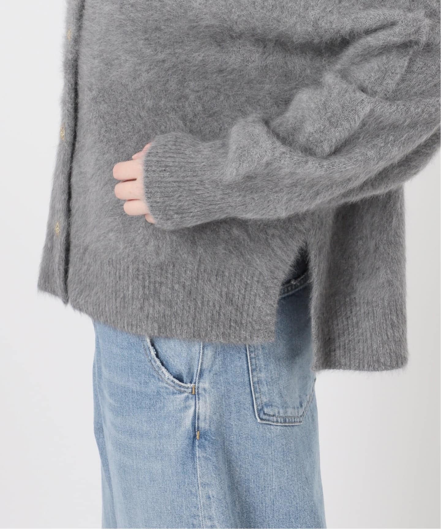 追加》FOX CASHMERE Vネックカーディガン（カーディガン