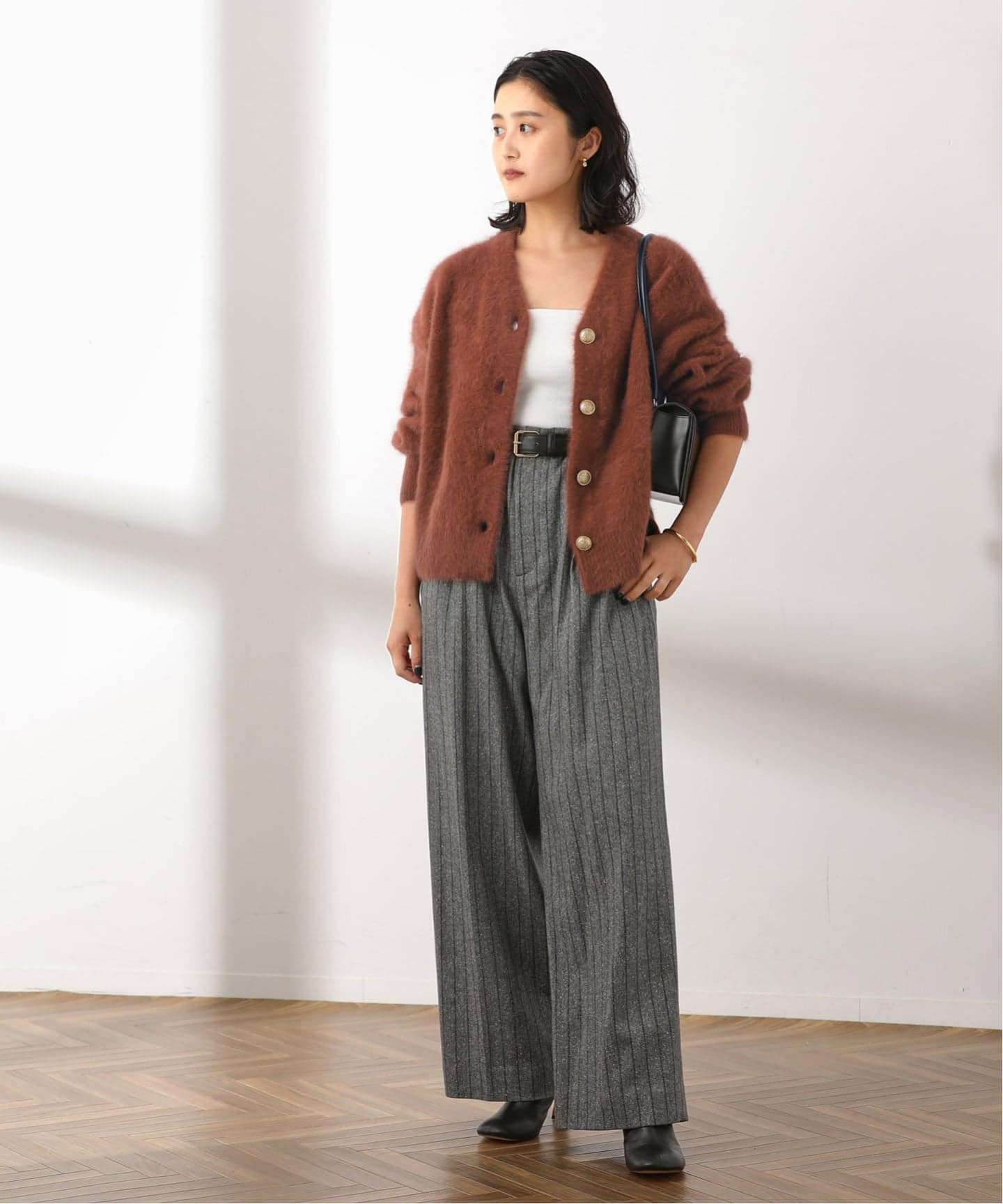 JOURNAL STANDARD L'ESSAGE Vネックカーディガン 追加予約》FOX CASHMERE Vネックカーディガン | ジャーナル