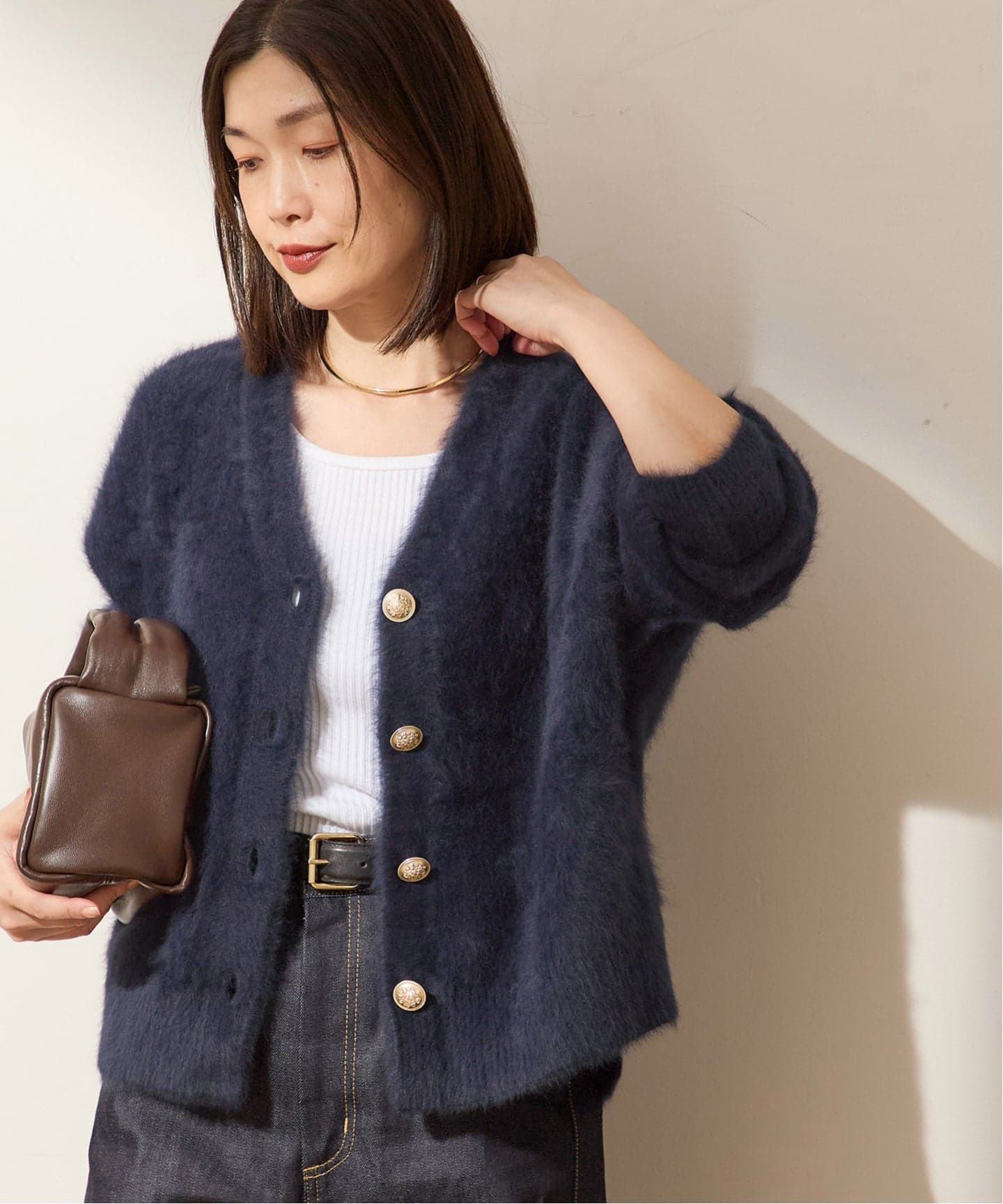 追加予約2》FOX CASHMERE Vネックカーディガン（カーディガン