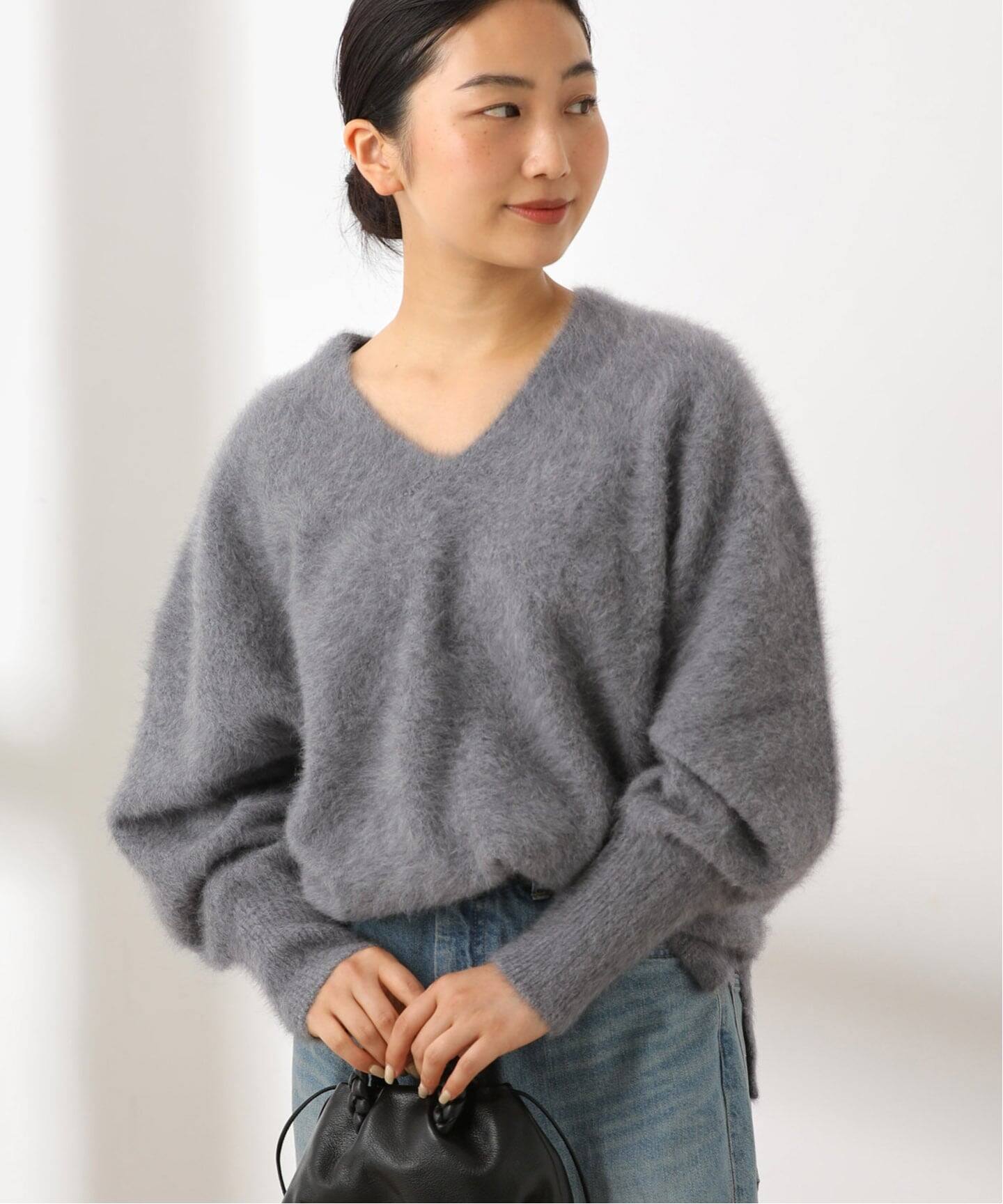 追加》FOX CASHMERE Vネックプルオーバー（ニット／セーター