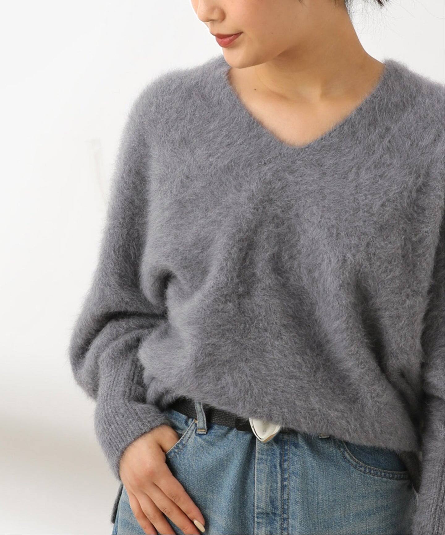 追加》FOX CASHMERE Vネックプルオーバー（ニット／セーター