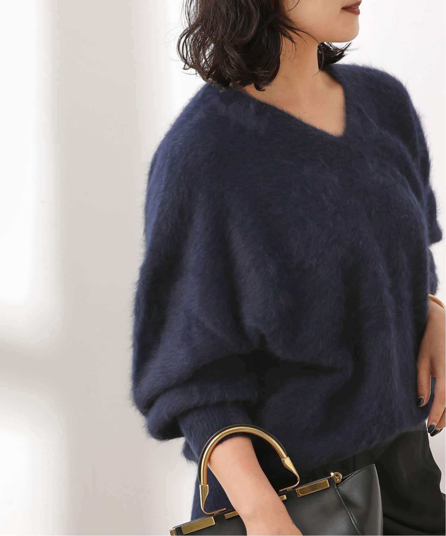 追加2》FOX CASHMERE Vネックプルオーバー（ニット／セーター