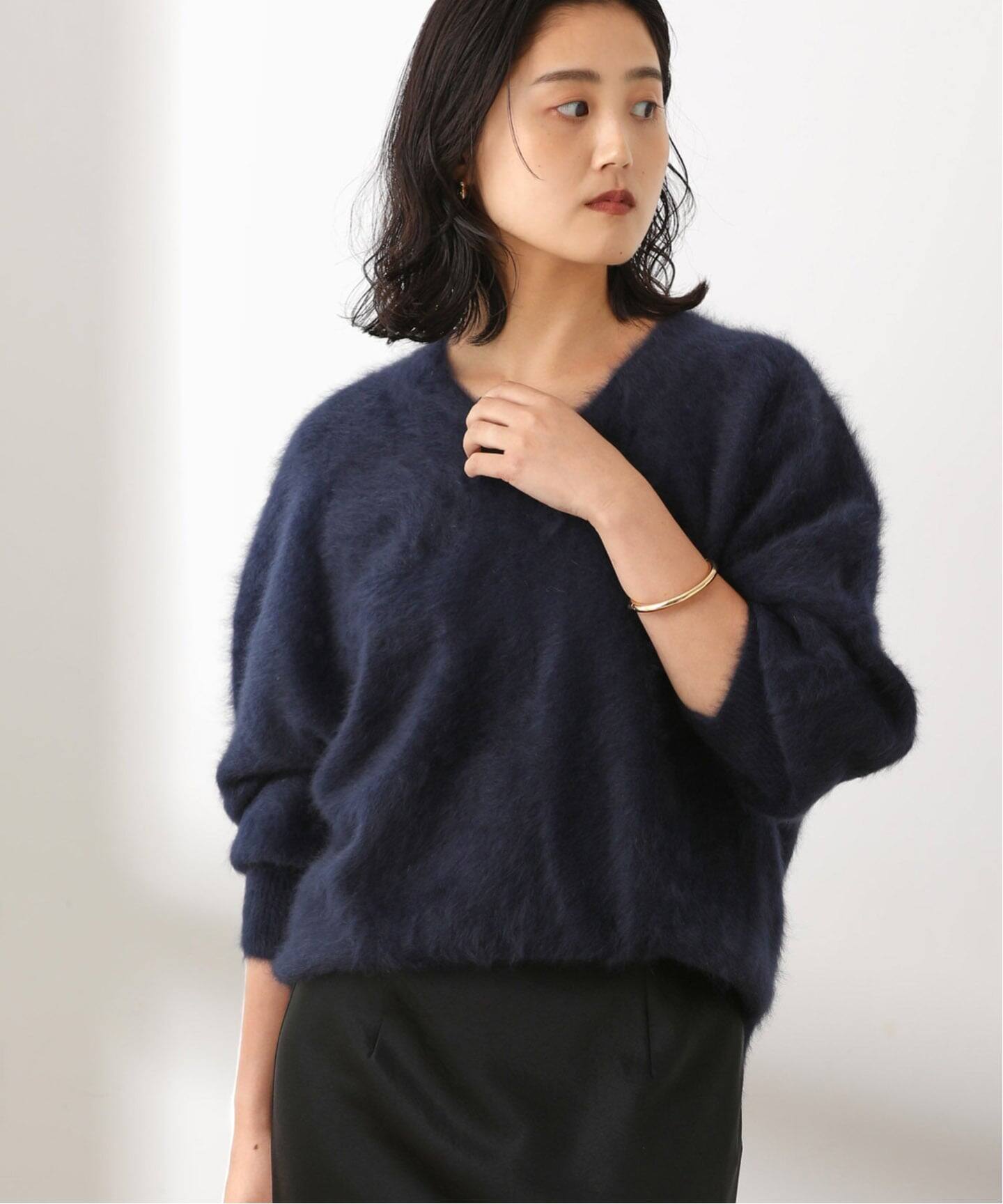 追加2》FOX CASHMERE Vネックプルオーバー（ニット／セーター