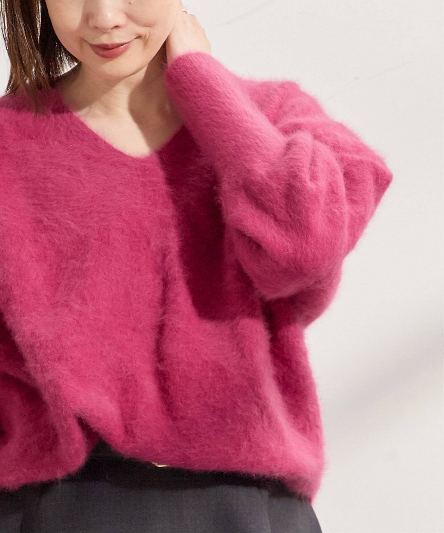 追加予約2》FOX CASHMERE Vネックプルオーバー（ニット