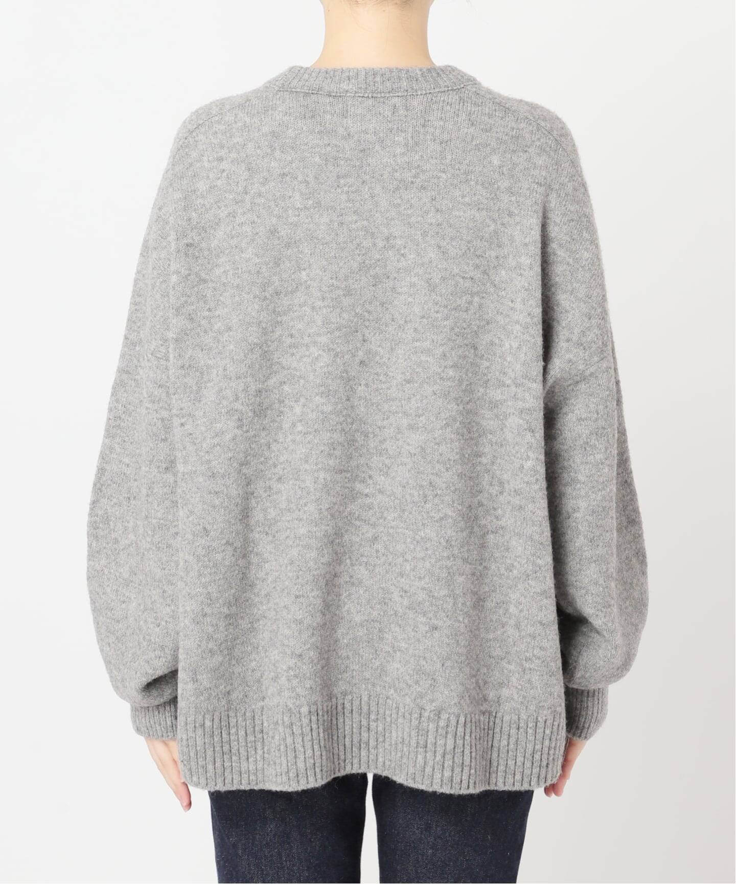 【たかちゃん】極美品エブール クルーネックニット プルオーバー グレー 追加2》TWINKLEクルーネックプルオーバー（ニット／セーター