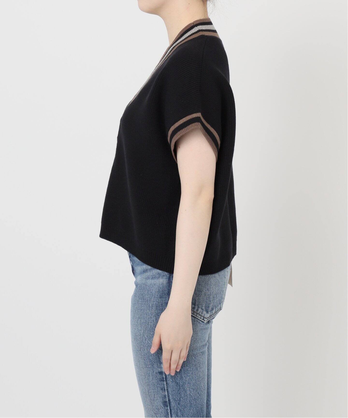 JOURNAL STANDARD L'ESSAGE ブラックベスト クロシェニットベスト（ベスト）｜JOURNAL STANDARD L'ESSAGE