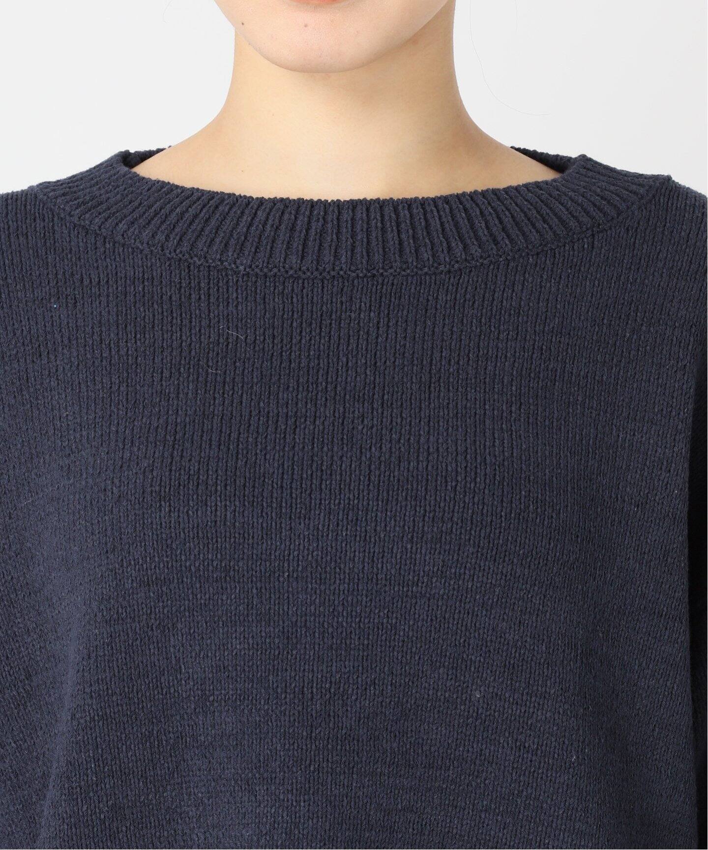 コットンナイロン ワイドプルオーバー（ニット／セーター