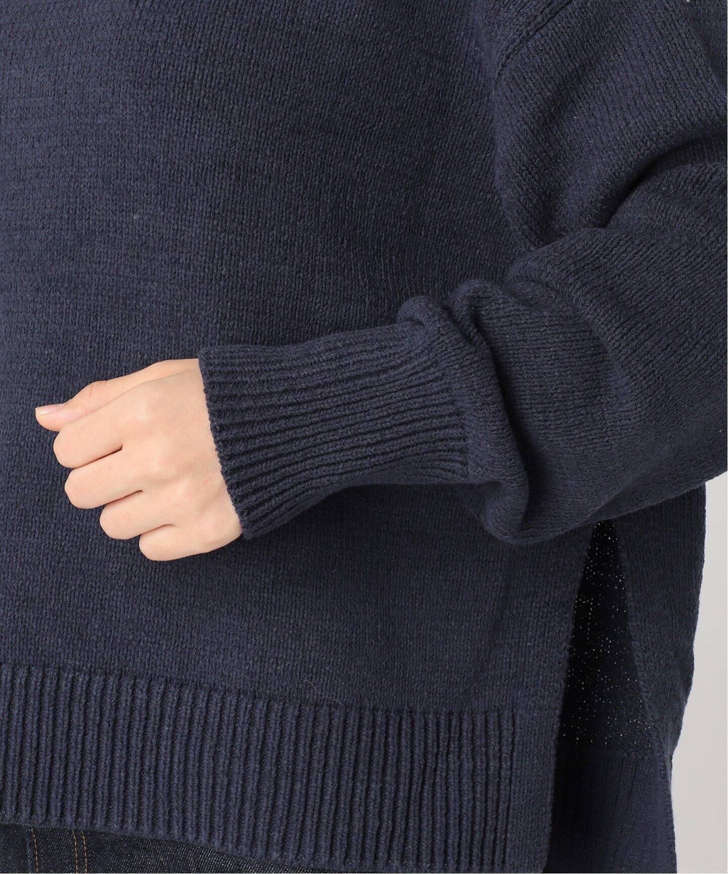 コットンナイロン ワイドプルオーバー（ニット／セーター