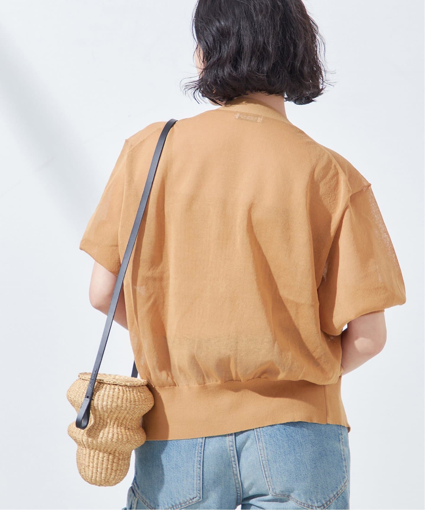 シアーハーフスリーブカーディガン（カーディガン）｜JOURNAL STANDARD