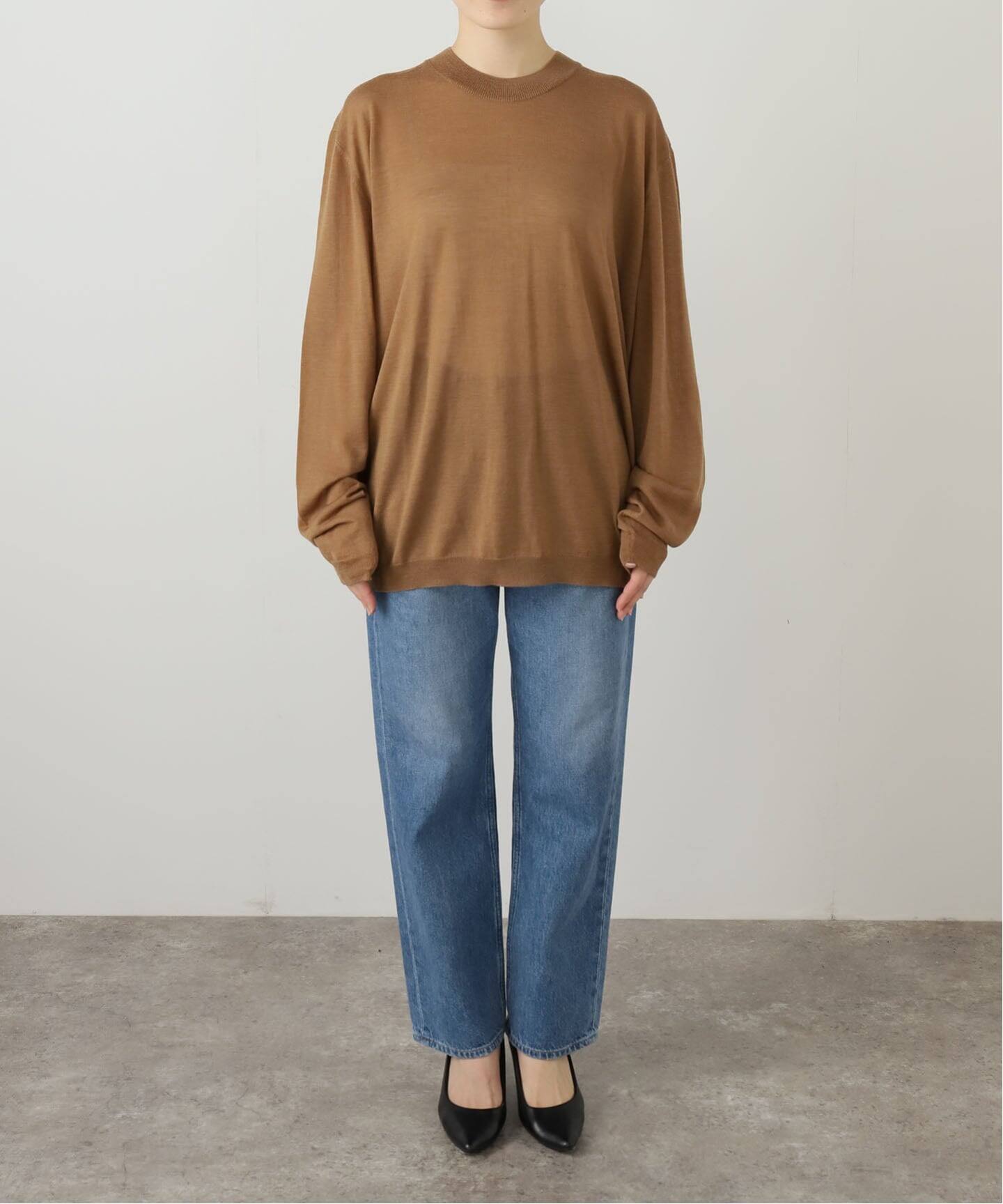 RECTO/レクト】BACK OPEN DETAIL KNIT TOP：ニット（ニット／セーター