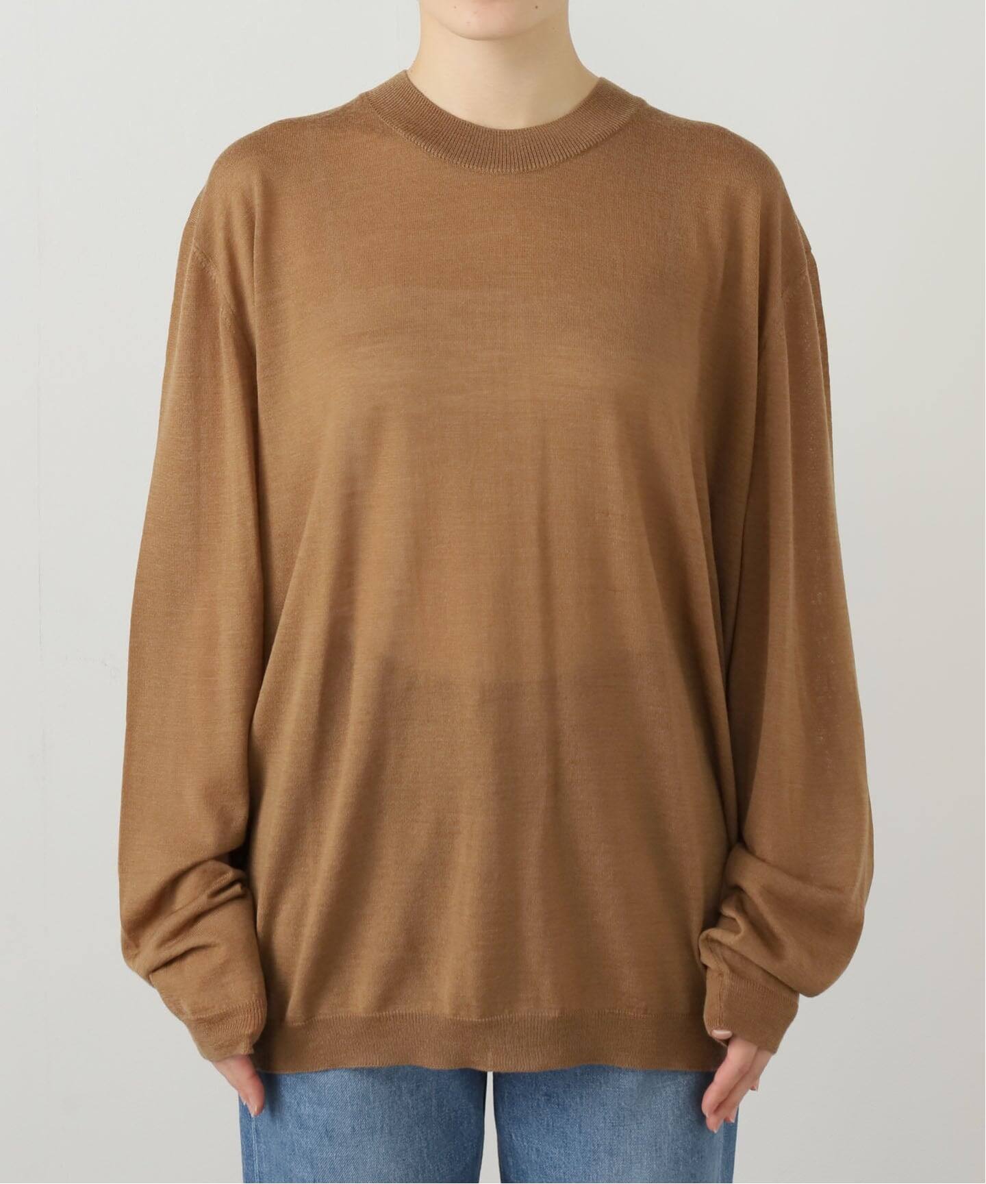 ✨美品✨　RECTO レクト　ニット　ブラウン　韓国 RECTO/レクト】BACK OPEN DETAIL KNIT TOP：ニット（ニット／セーター