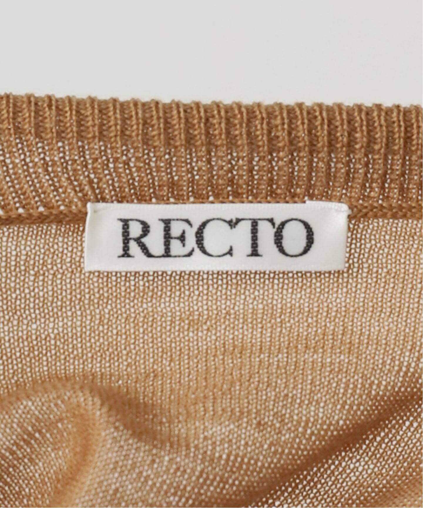 RECTO/レクト】BACK OPEN DETAIL KNIT TOP：ニット（ニット／セーター