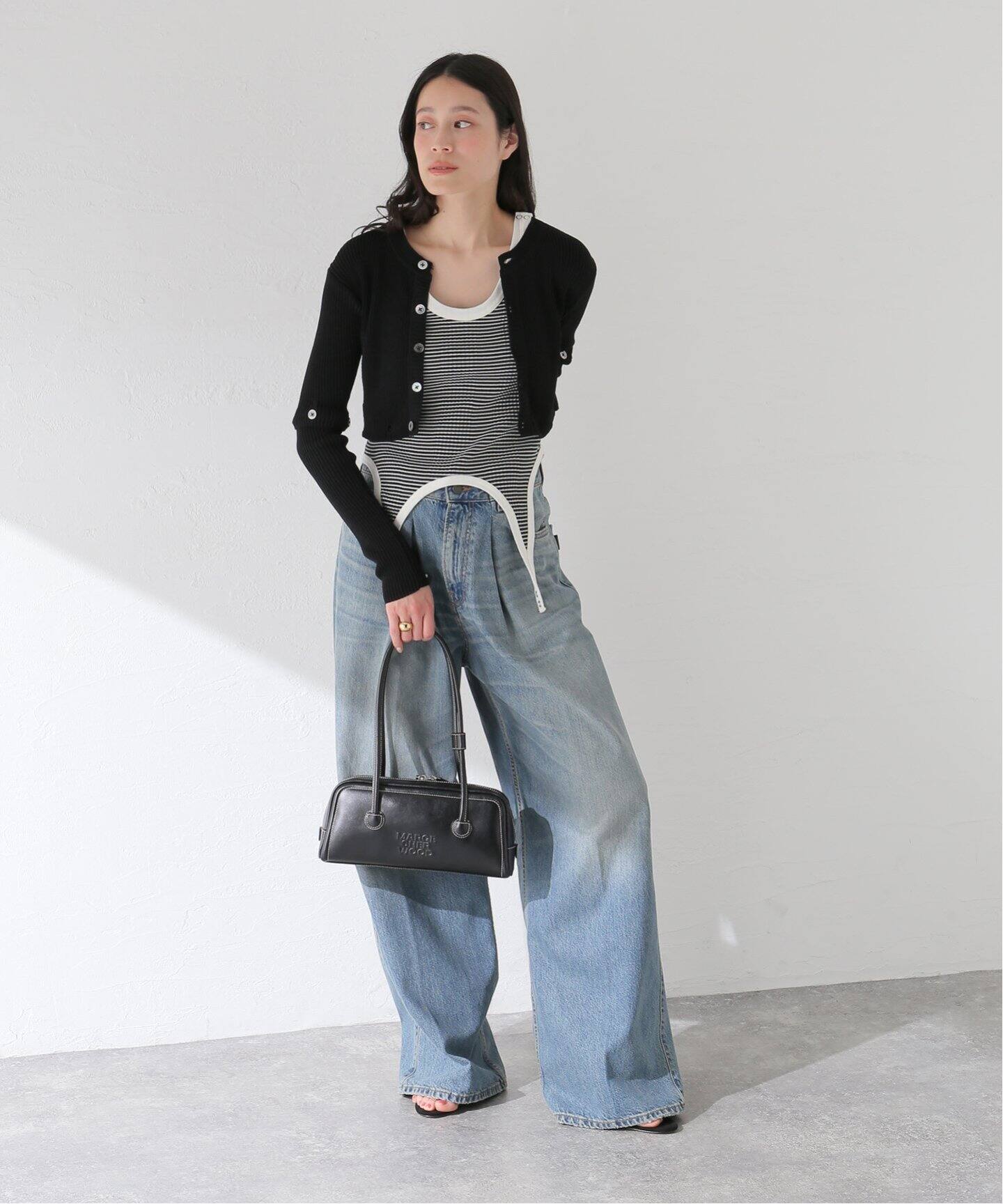 JANE SMITH/ジェーンスミス】12G RIB SEPARATE KNIT CARDIGA  