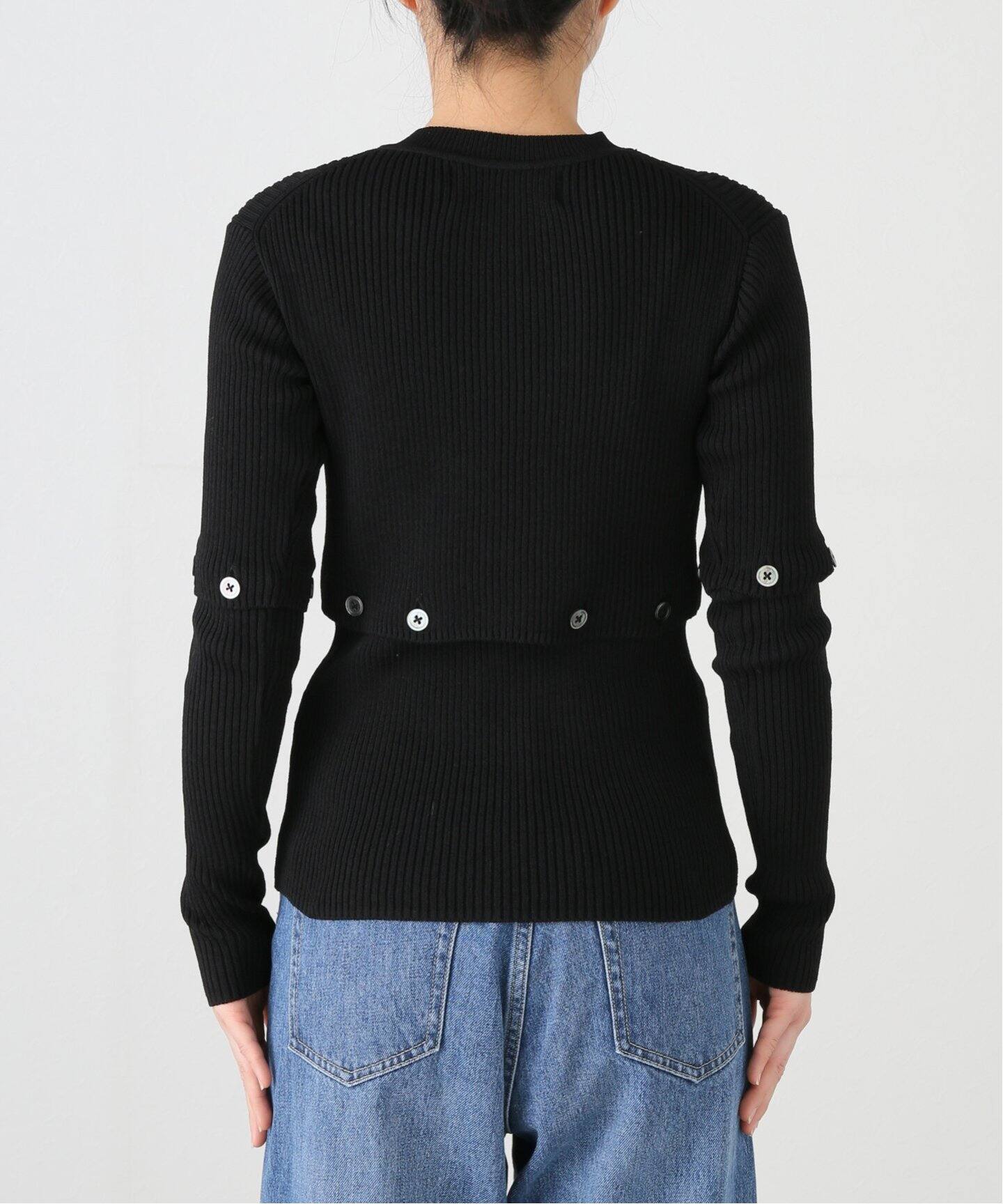 JANE SMITH/ジェーンスミス】12G RIB SEPARATE KNIT CARDIGA