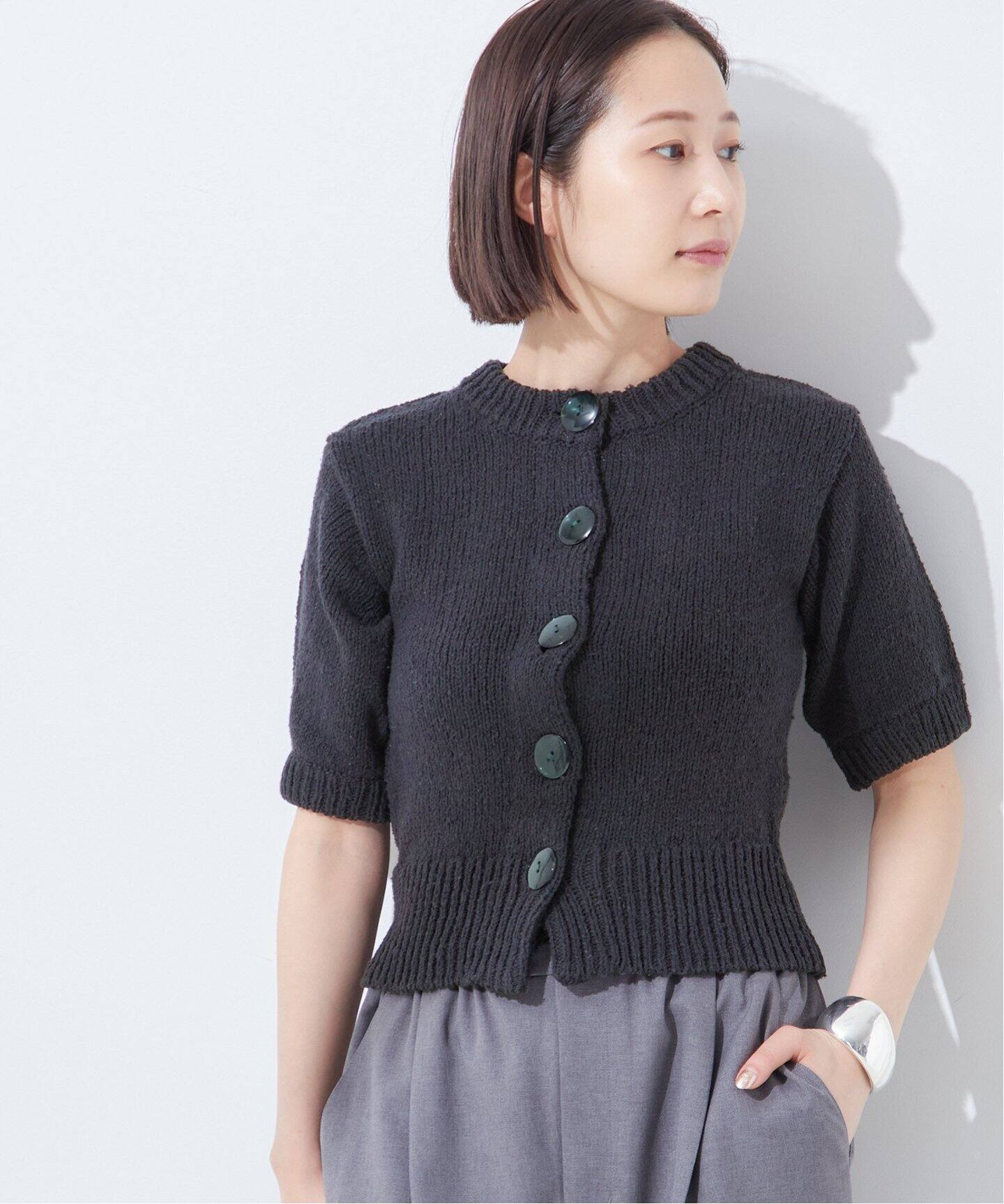 Uhr/ウーア】Big Button Short Cardigan：カーディガン（カーディガン  