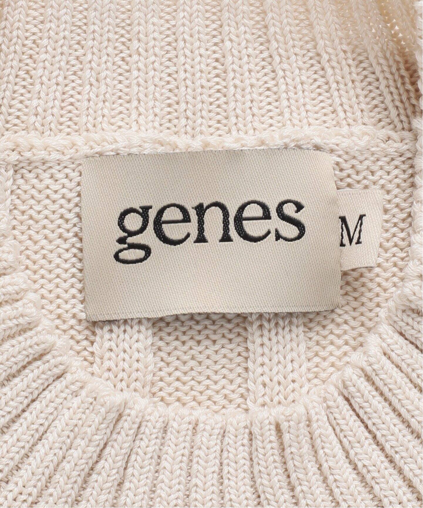 予約》【GENES/ジェネス】LARA TOP OFF WHITE：ニット（ニット 