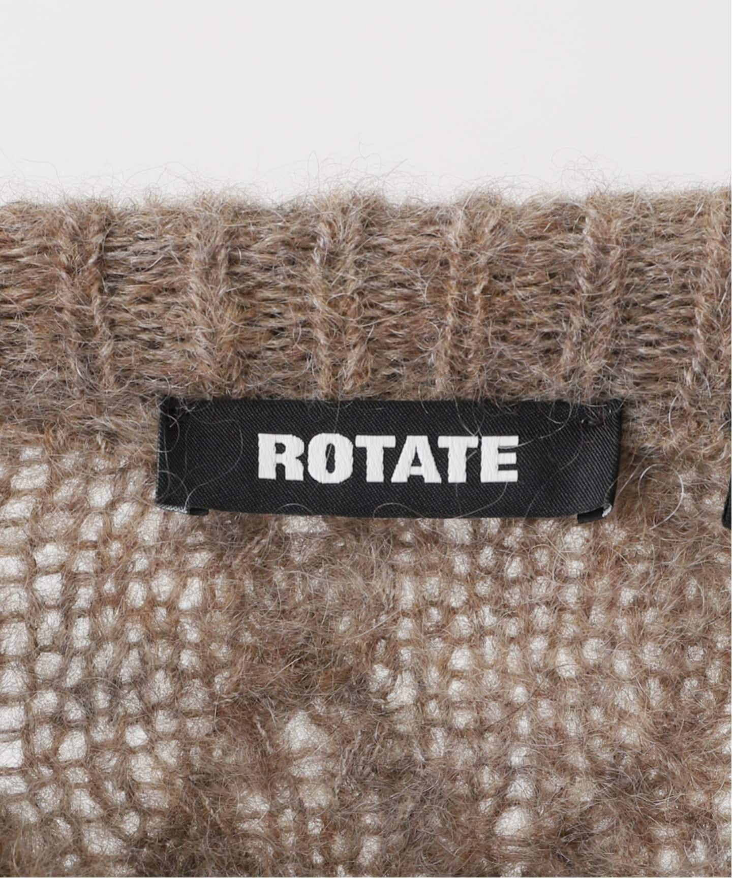 ROTATE ローテート】Fluffy Knit Jumper:ニット（ニット