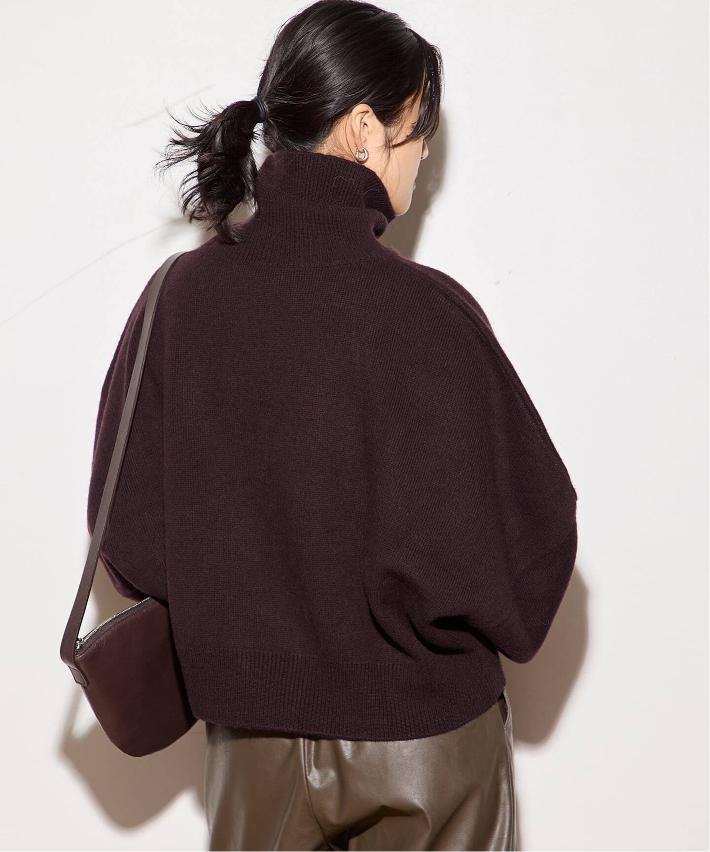 R2W/アールツーダブリュー】FARBER SEMI CROP TURTLE KN：ニット
