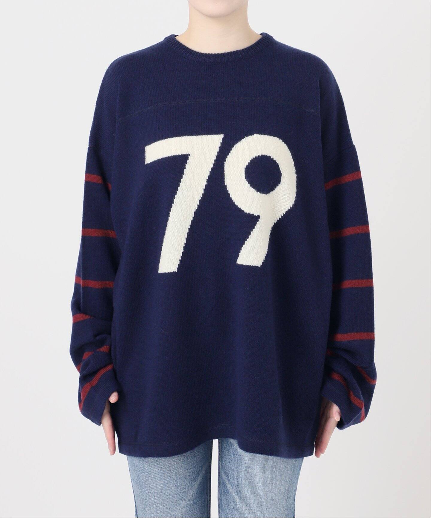 予約》【Uhr/ウーア】79 Numbering Knit：ニット（ニット